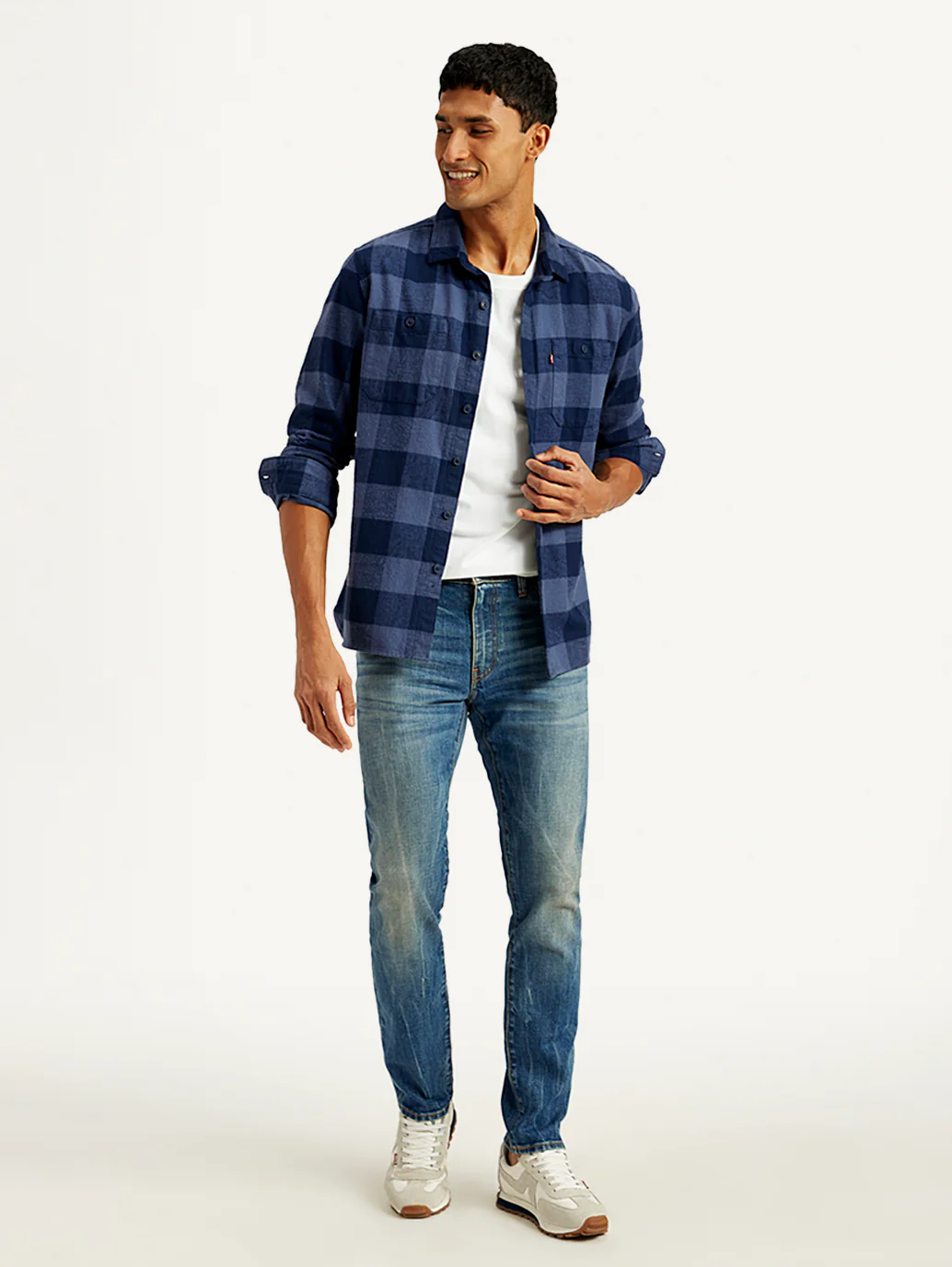 Men's 511 Blue Slim Fit Mid Rise Jeans - Image 2