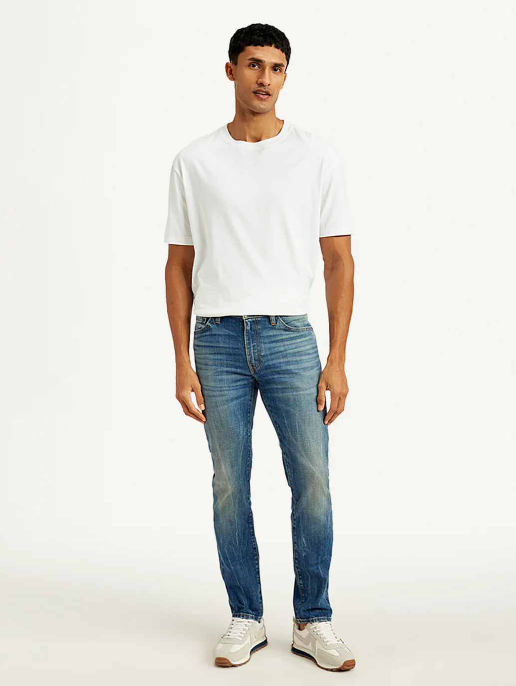 Men's 511 Blue Slim Fit Mid Rise Jeans - Image 3