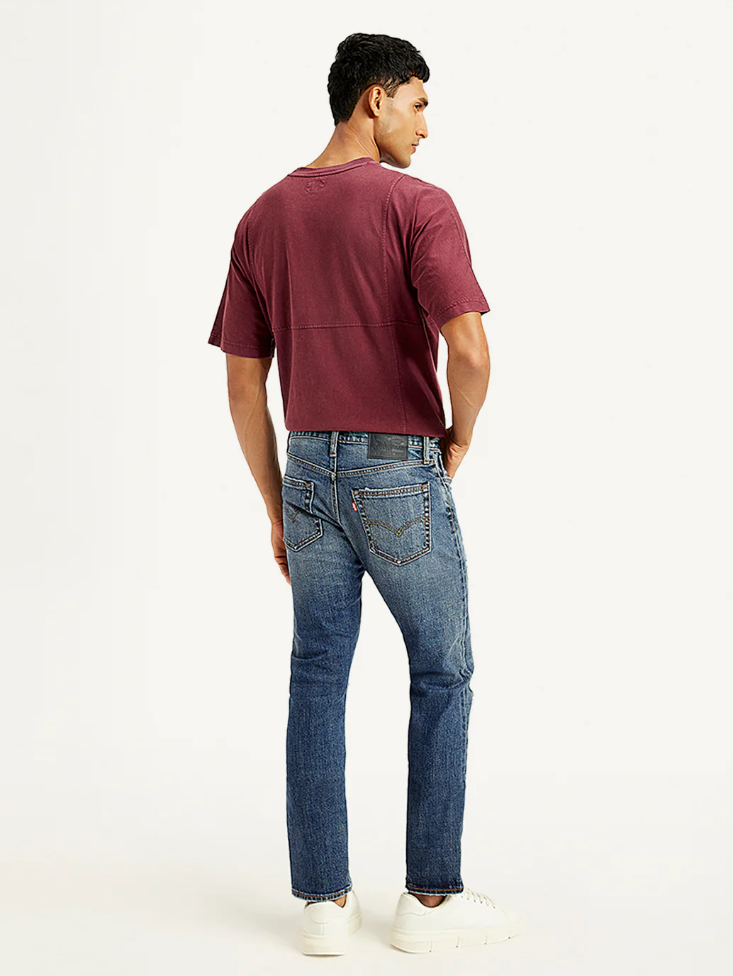 Men's 511 Blue Slim Fit Mid Rise Jeans - Image 5