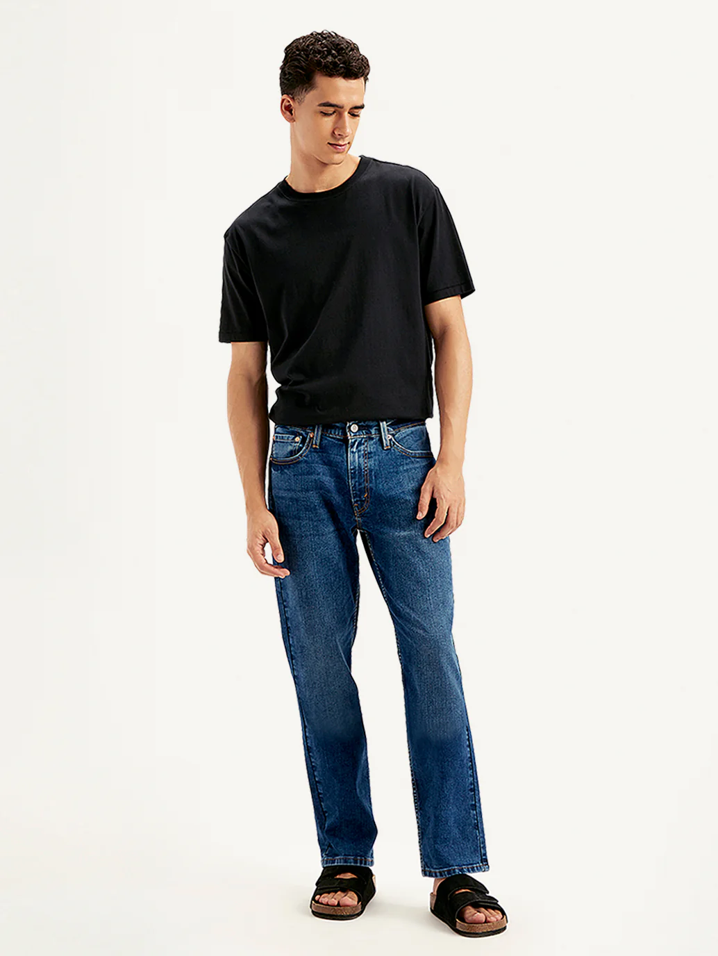 Men's 511 Blue Slim Fit Mid Rise Jeans - Image 2