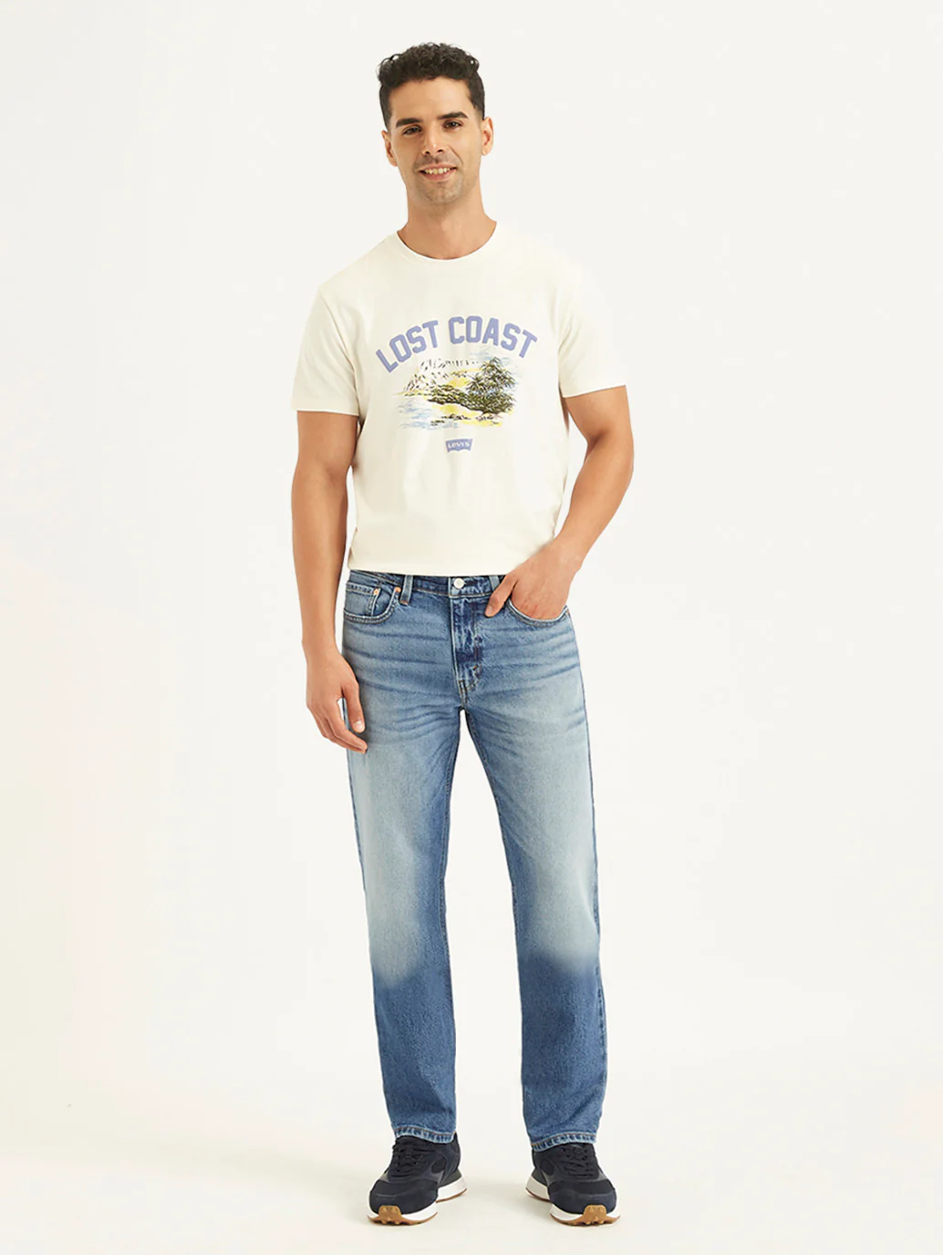 Men's 511 Blue Slim Fit Mid Rise Jeans - Image 2