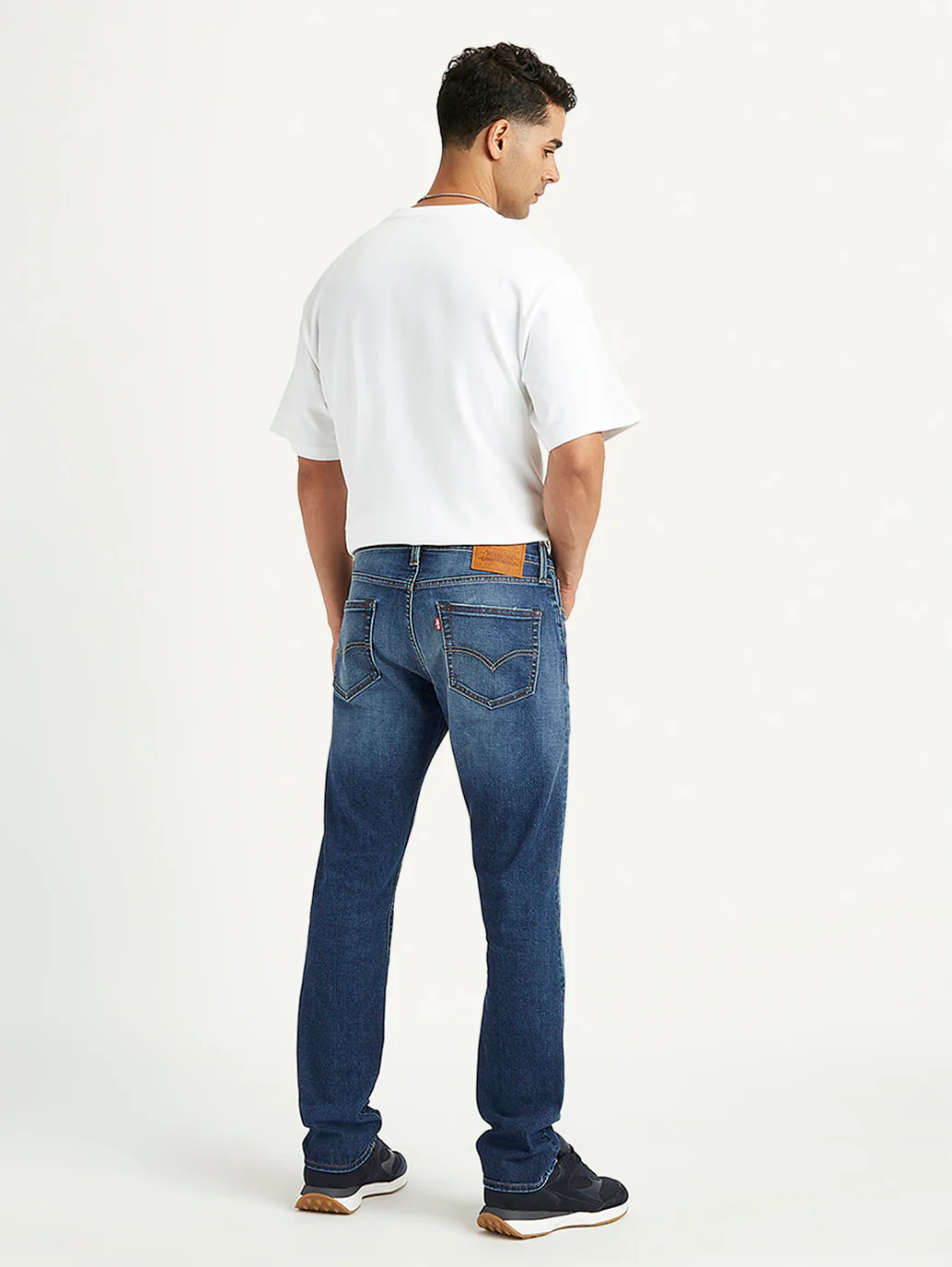 Men's 511 Blue Slim Fit Mid Rise Jeans - Image 3