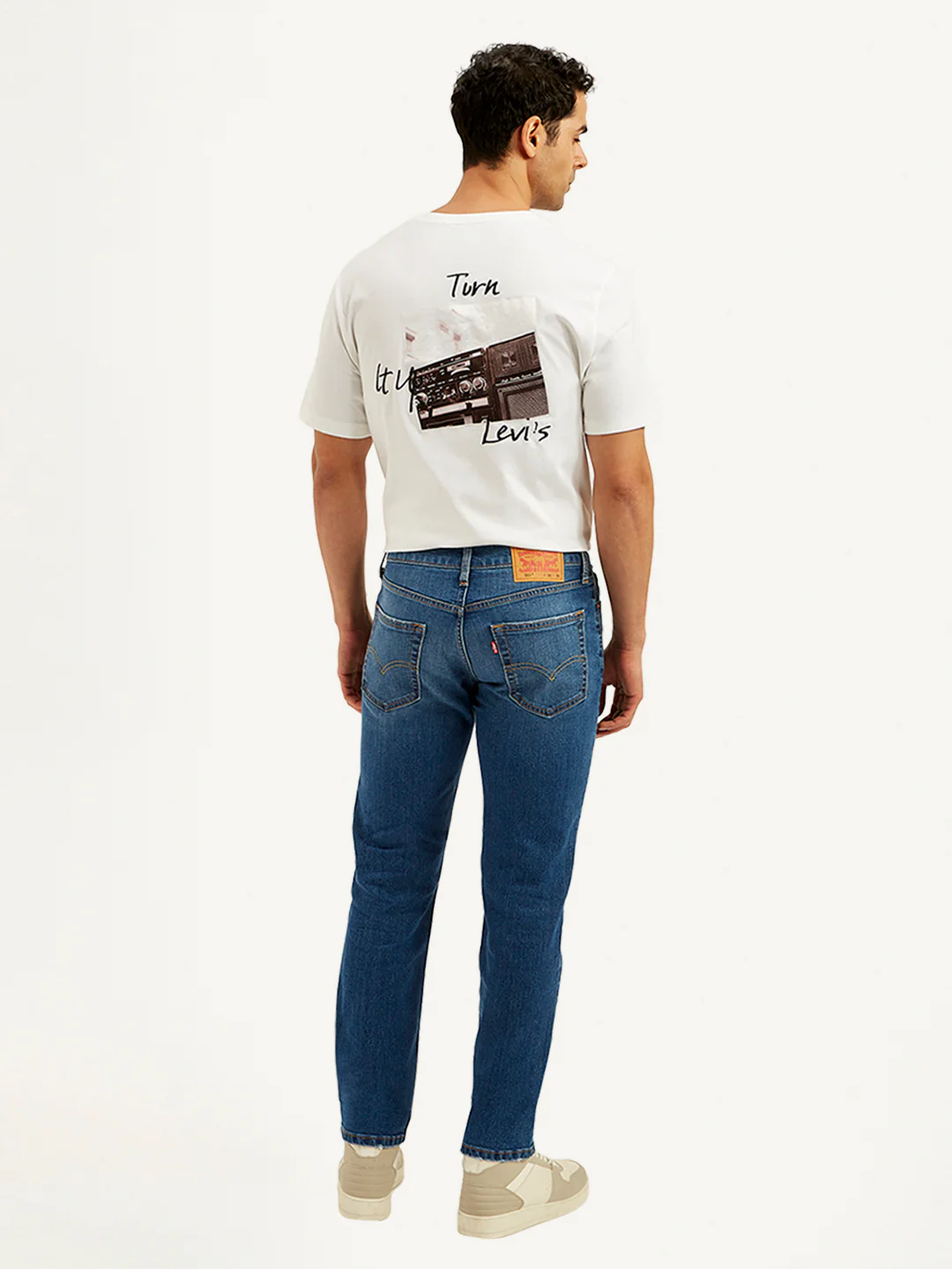 Men's 511 Blue Slim Fit Mid Rise Jeans - Image 3