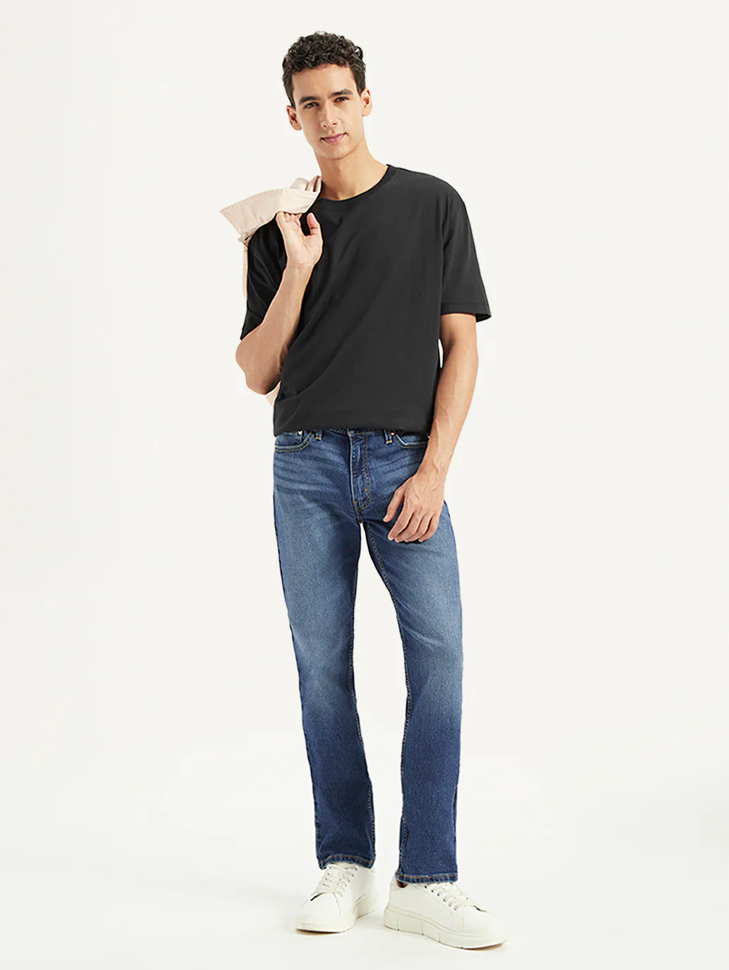 Men's 511 Blue Slim Fit Mid Rise Jeans - Image 2