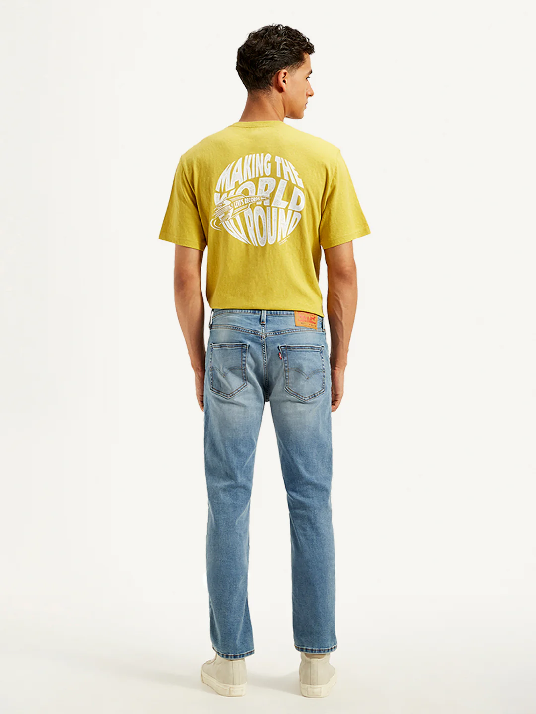 Men's 511 Blue Slim Fit Mid Rise Jeans - Image 3
