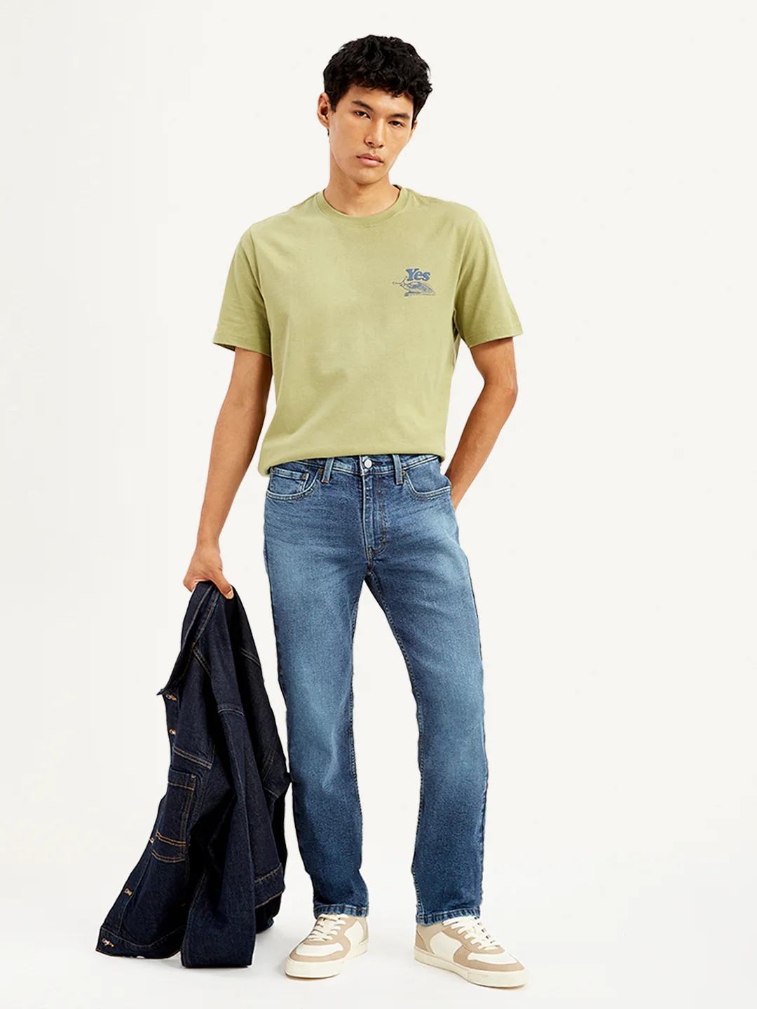 Men's 511 Blue Slim Fit Mid Rise Jeans