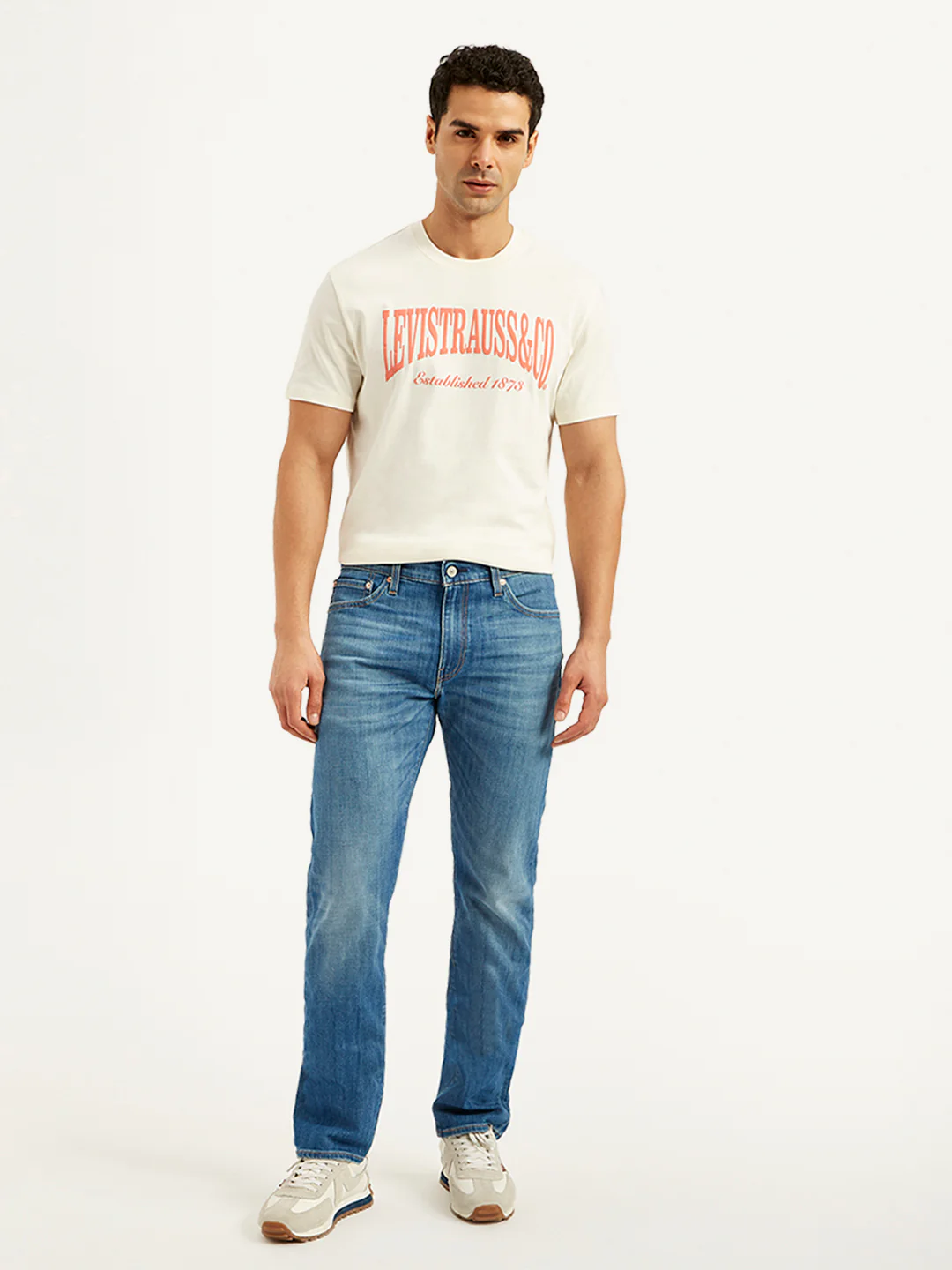 Men's 511 Blue Slim Fit Mid Rise Jeans - Image 2