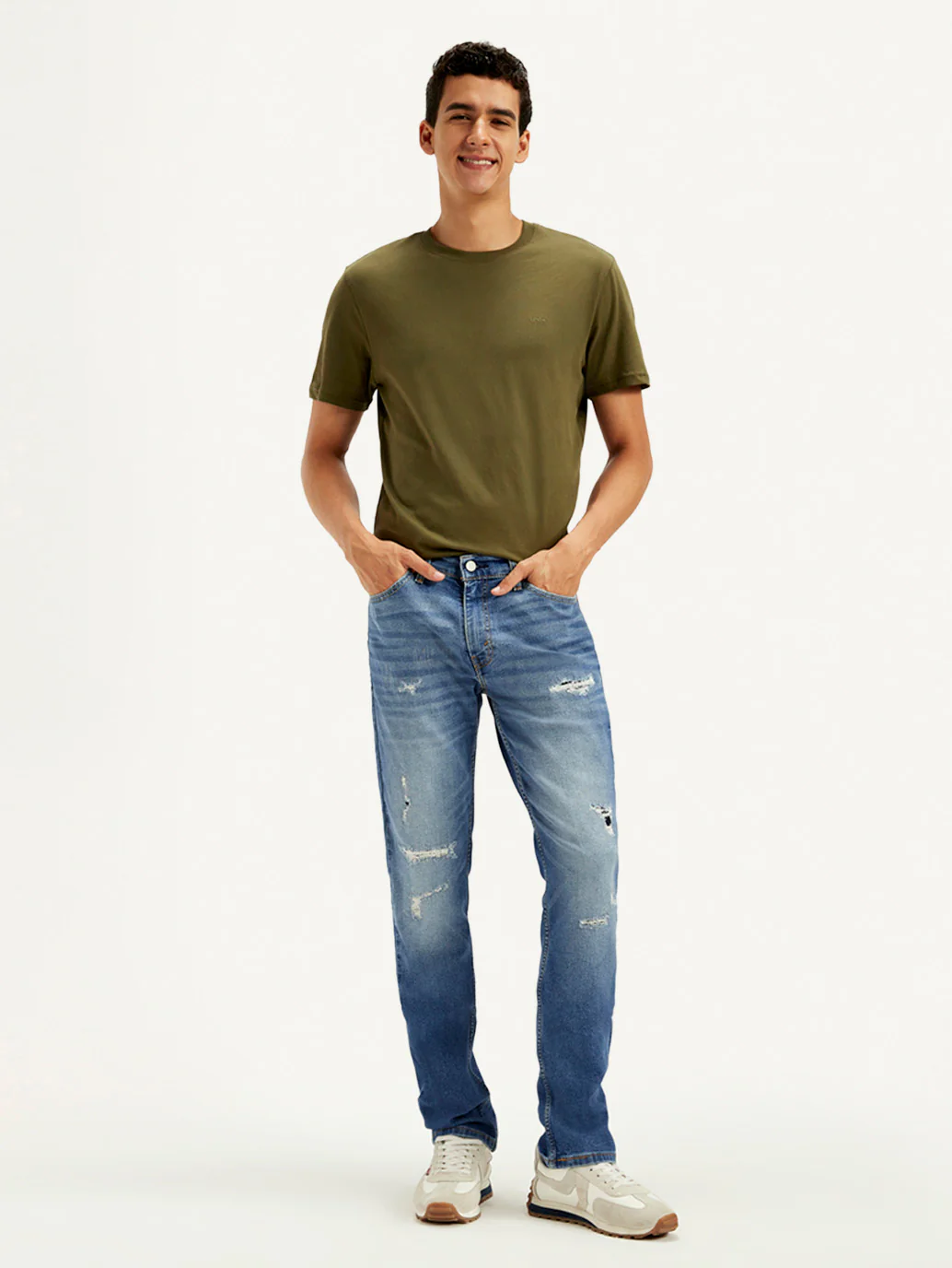 Men's 511 Blue Slim Fit Mid Rise Jeans