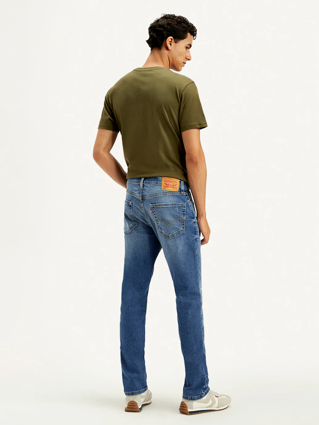 Men's 511 Blue Slim Fit Mid Rise Jeans - Image 3