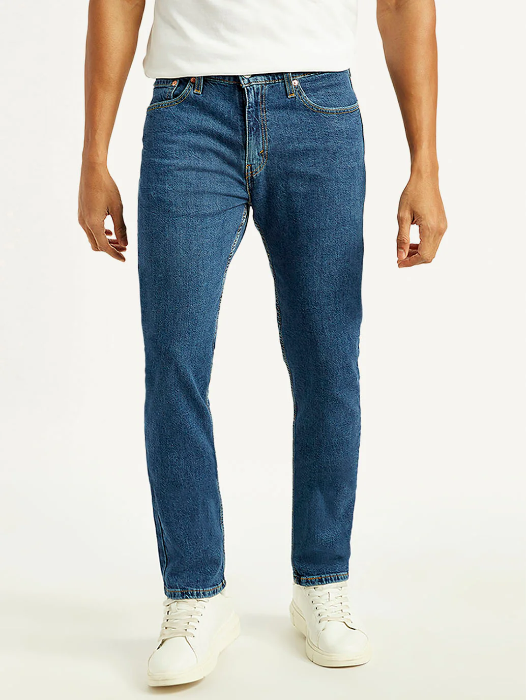 Men's 511 Blue Slim Fit Mid Rise Jeans - Image 3