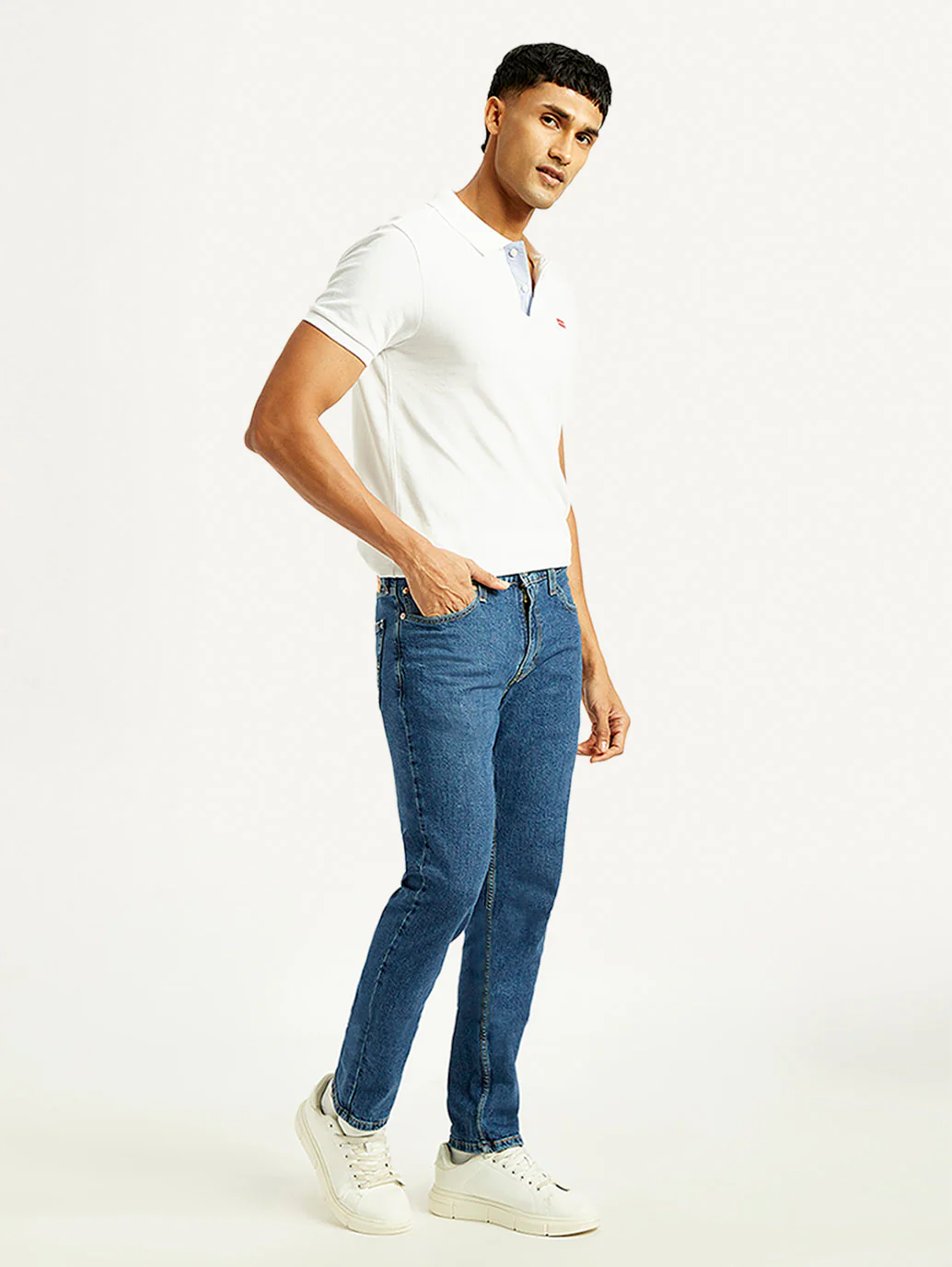 Men's 511 Blue Slim Fit Mid Rise Jeans - Image 7