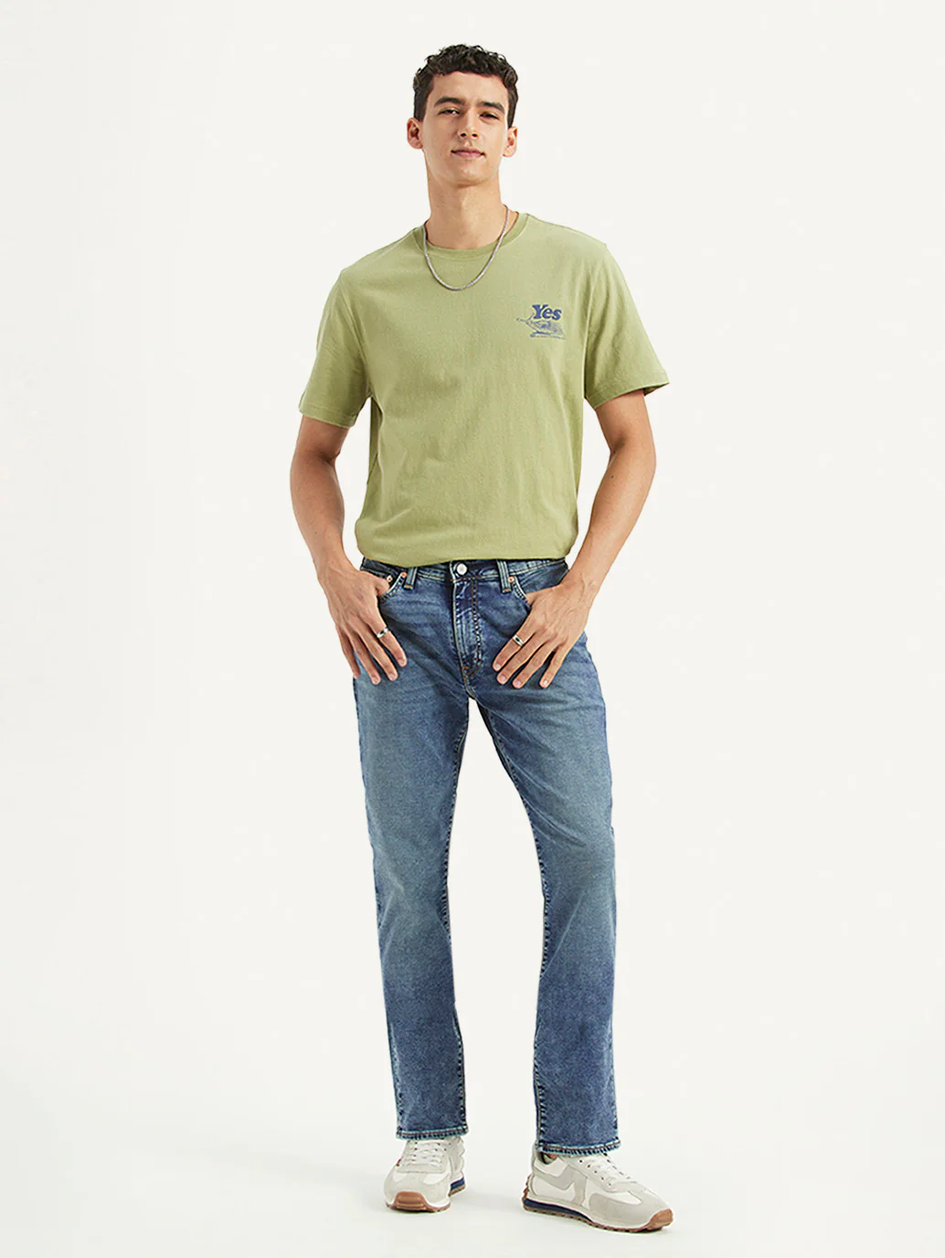 Men's 511 Blue Slim Fit Mid Rise Jeans