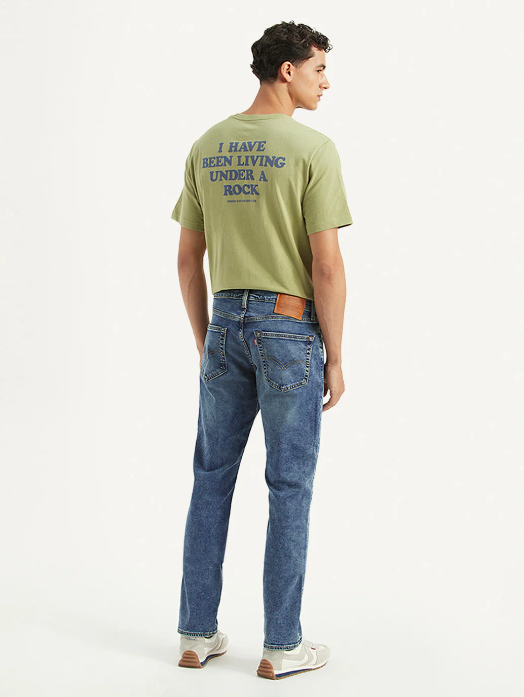 Men's 511 Blue Slim Fit Mid Rise Jeans - Image 3