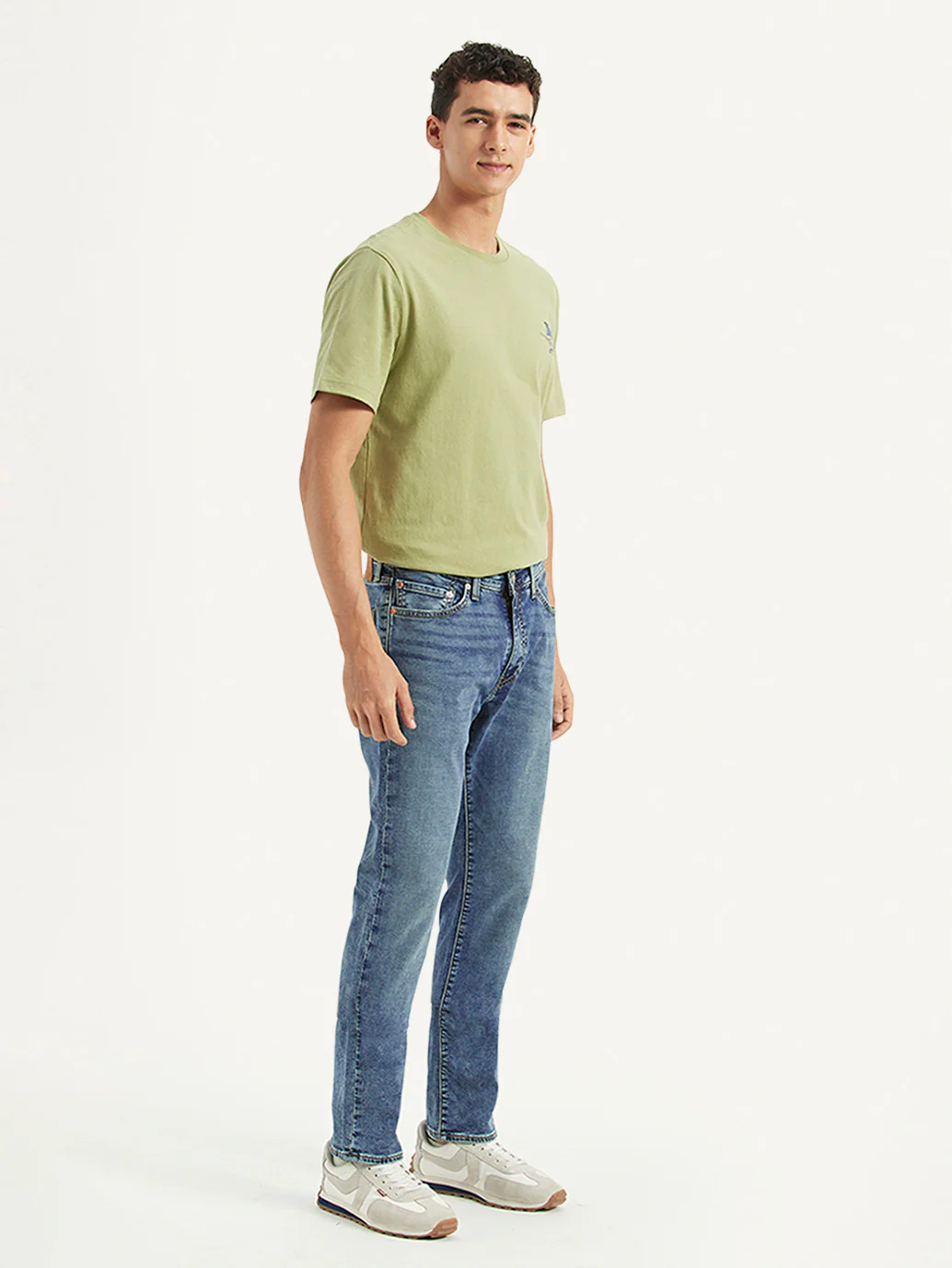 Men's 511 Blue Slim Fit Mid Rise Jeans - Image 6