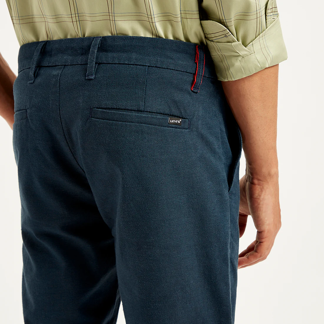 Men's Redloop 511 Slim Fit Blue Chino Trousers - Image 5