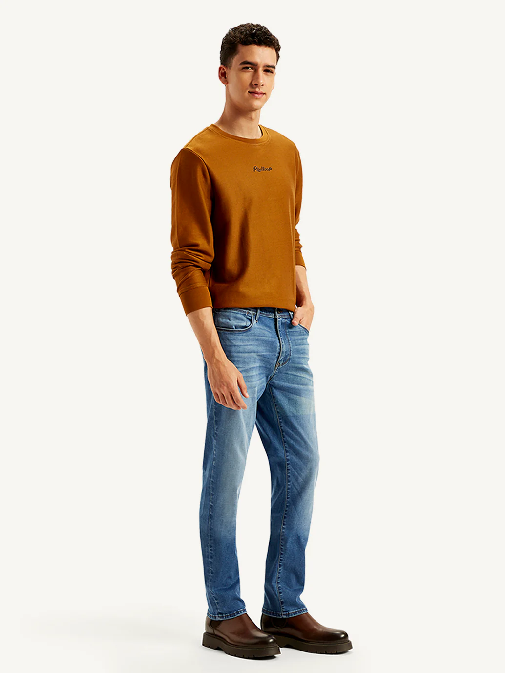 Men's Redloop 511 Blue Slim Fit Mid Rise Jeans - Image 6