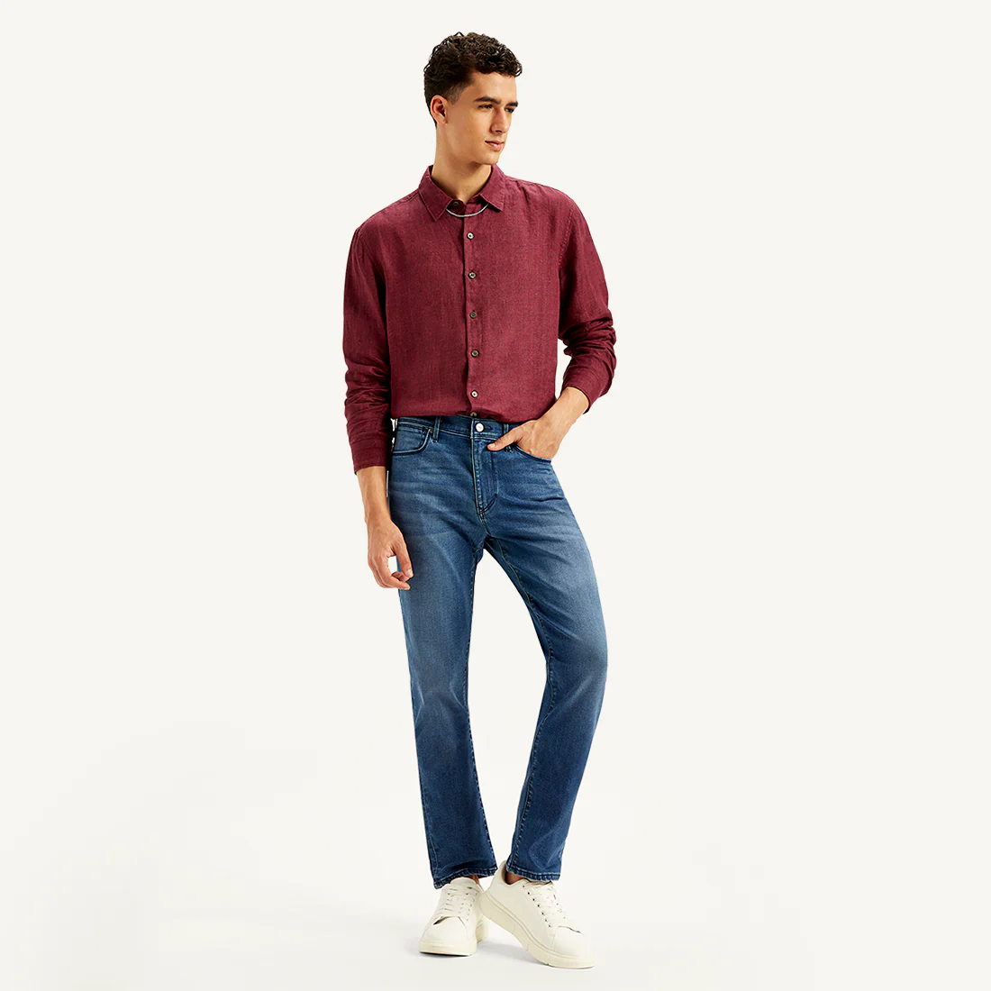 Men's Redloop 511 Blue Slim Fit Mid Rise Jeans - Image 6