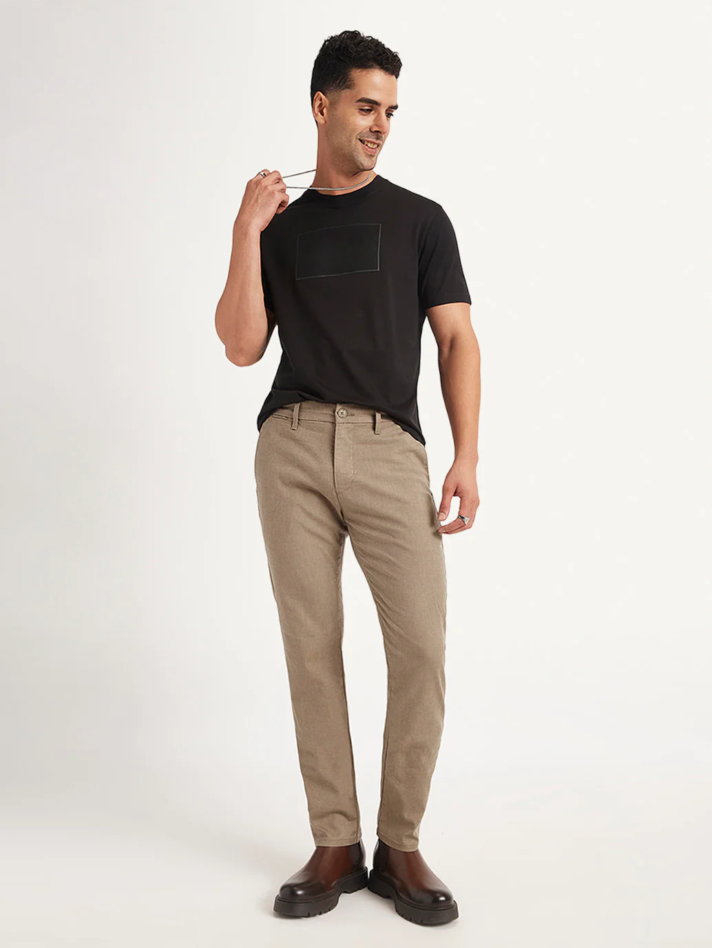 Men's Redloop 511 Slim Fit Brown Trousers - Image 6