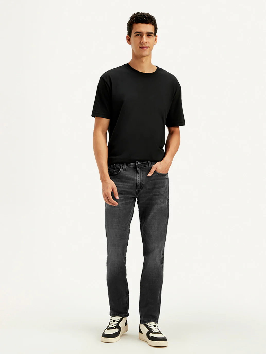 Men's 511 Charcoal Grey Slim Fit Mid Rise Jeans - Image 2