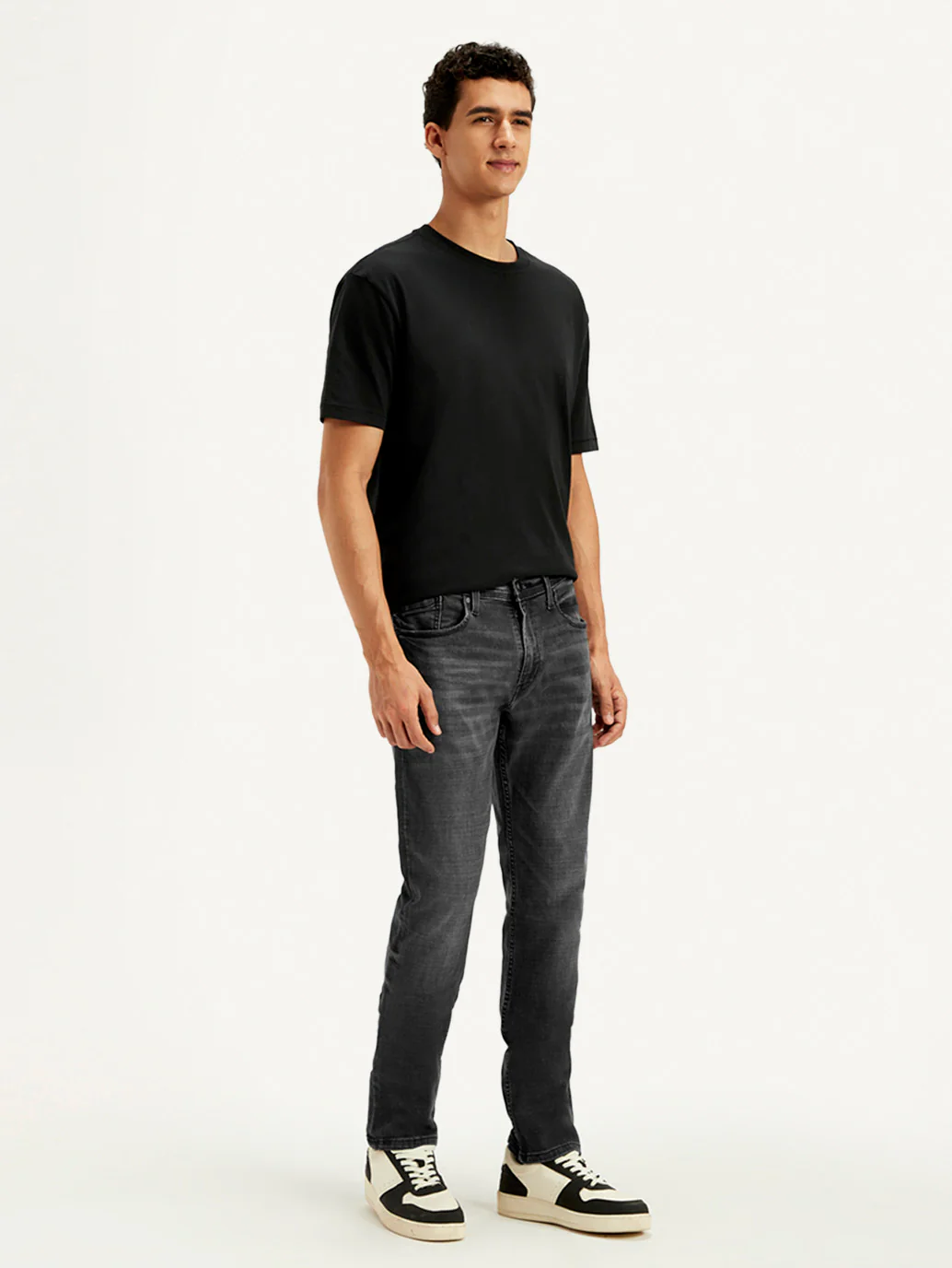 Men's 511 Charcoal Grey Slim Fit Mid Rise Jeans - Image 6