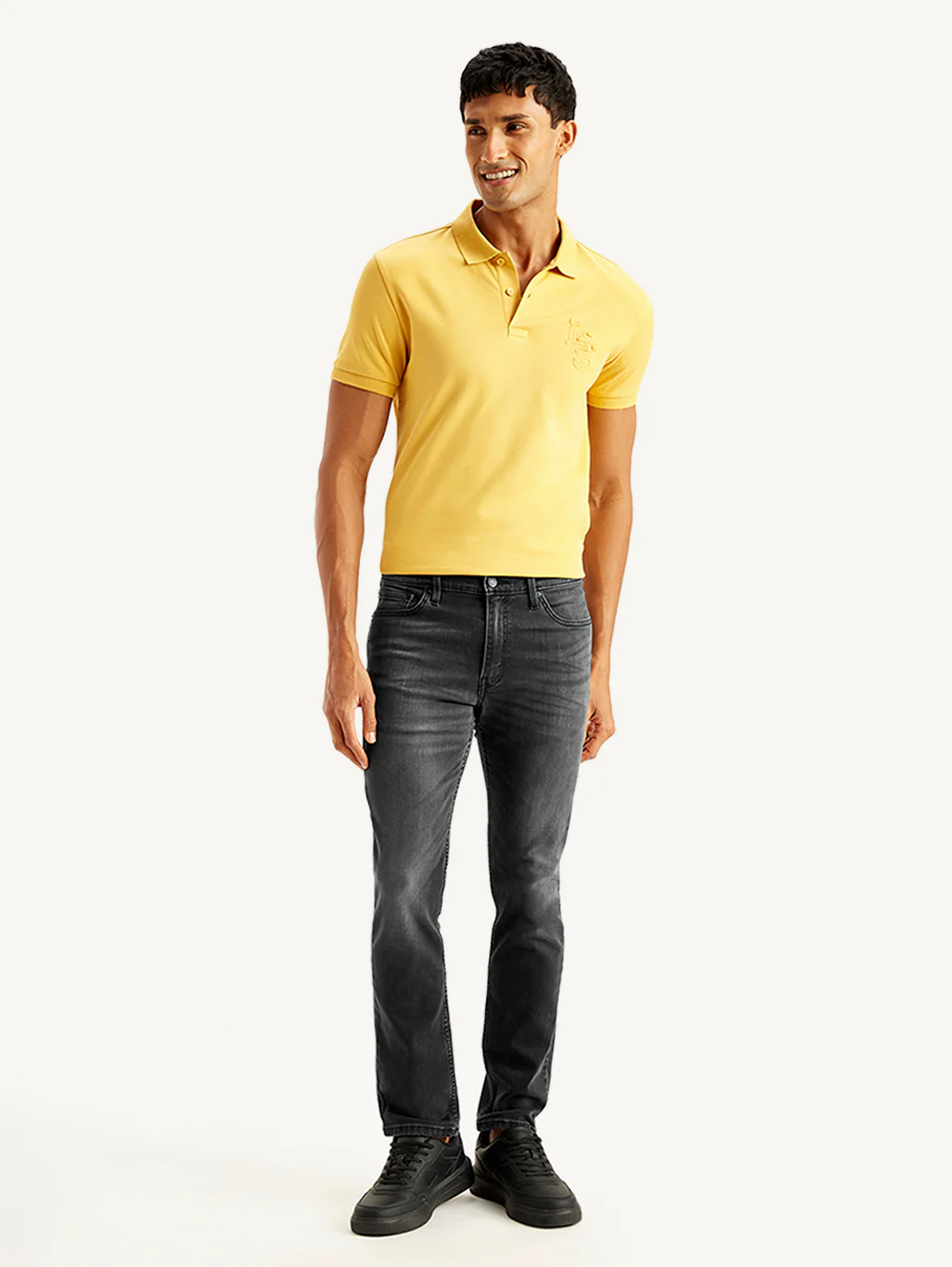 Men's 511 Charcoal Grey Slim Fit Mid Rise Jeans - Image 2