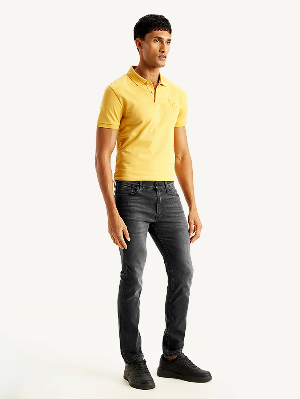 Men's 511 Charcoal Grey Slim Fit Mid Rise Jeans - Image 6