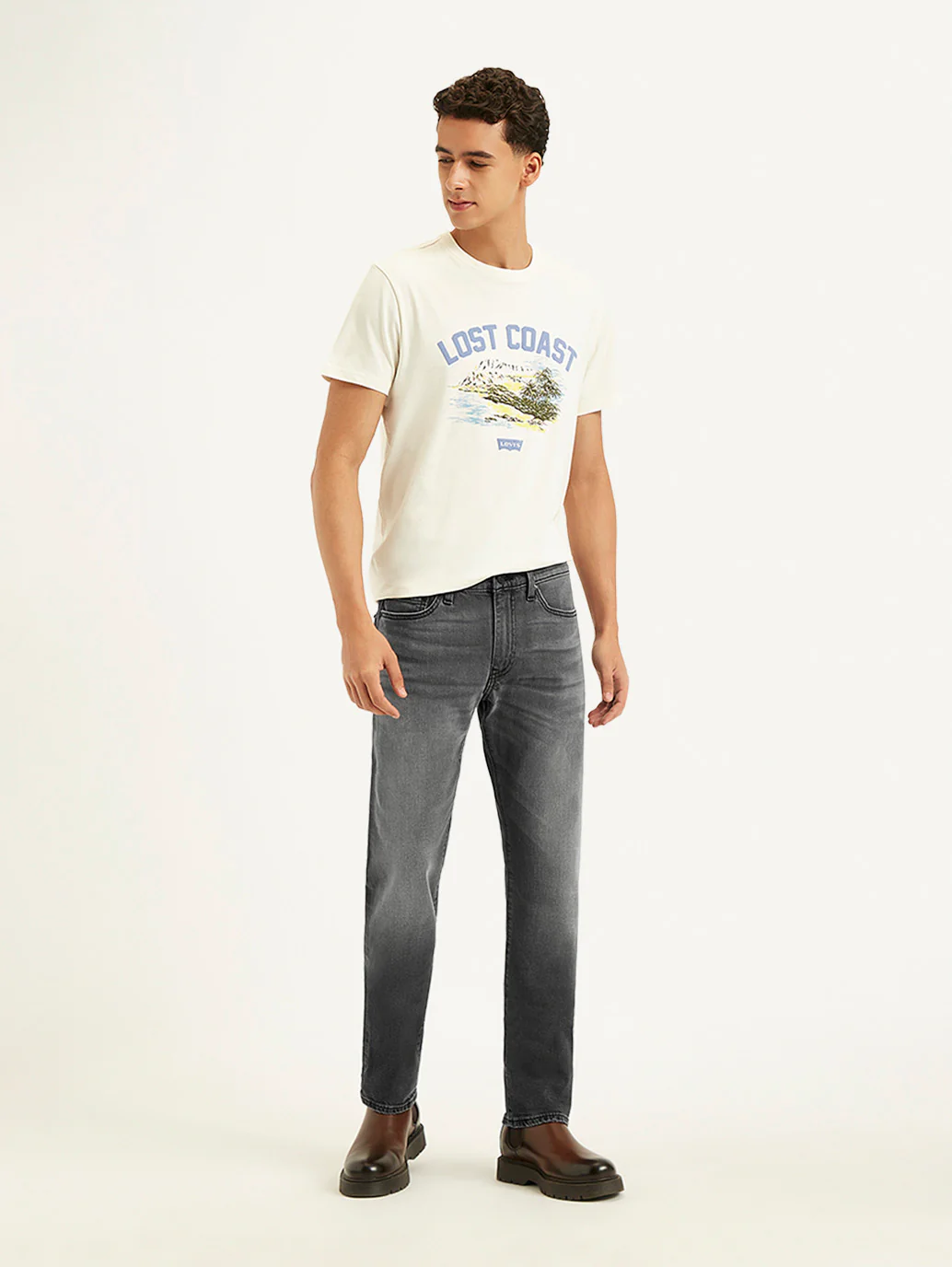 Men's 511 Charcoal Grey Slim Fit Mid Rise Jeans - Image 2