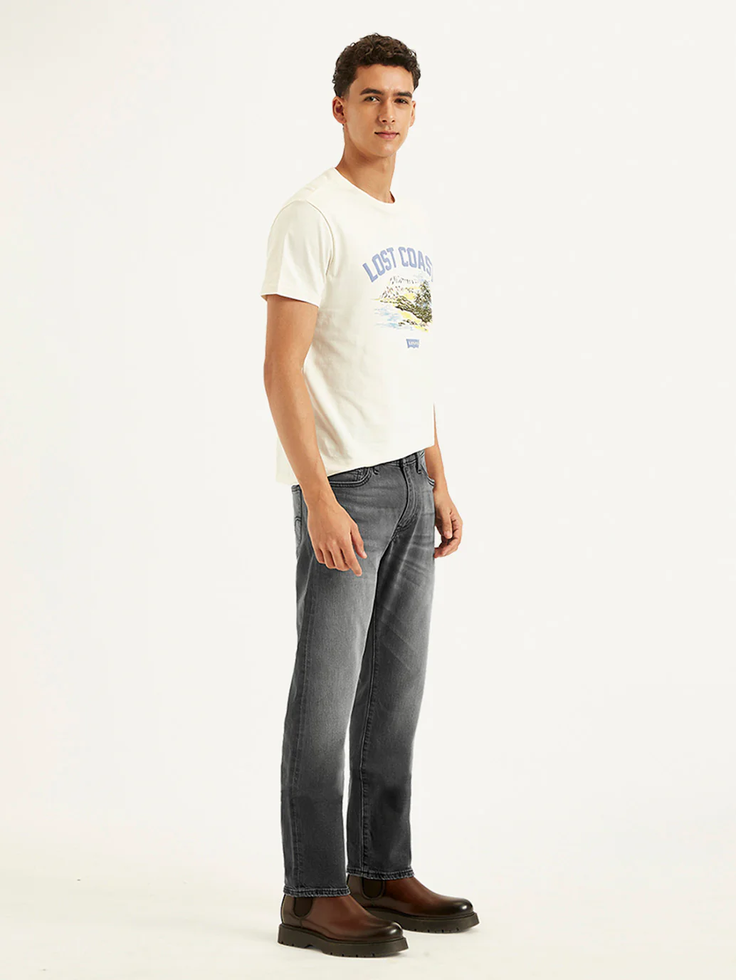 Men's 511 Charcoal Grey Slim Fit Mid Rise Jeans - Image 7