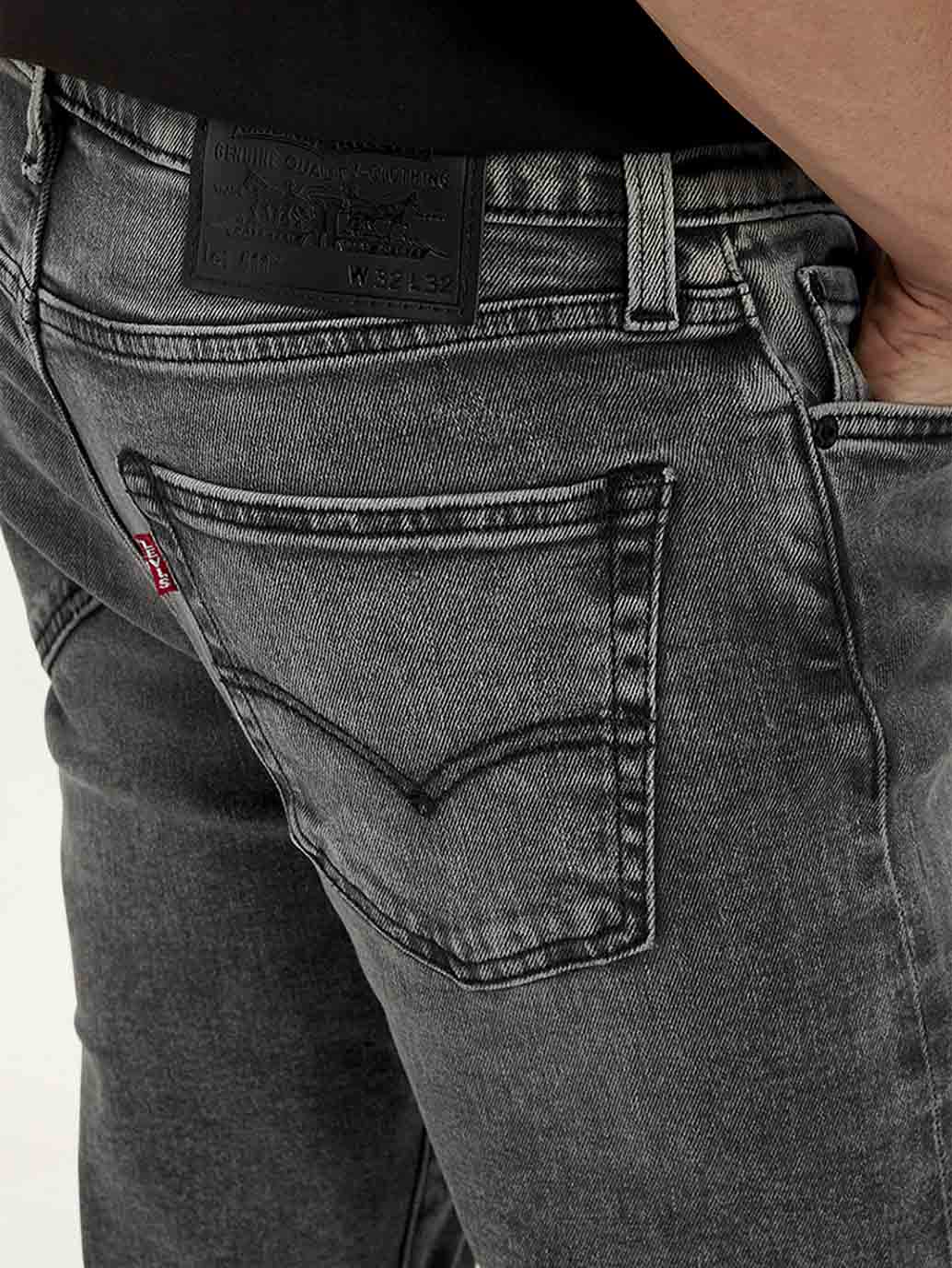 Men's 511 Charcoal Grey Slim Fit Mid Rise Jeans - Image 2