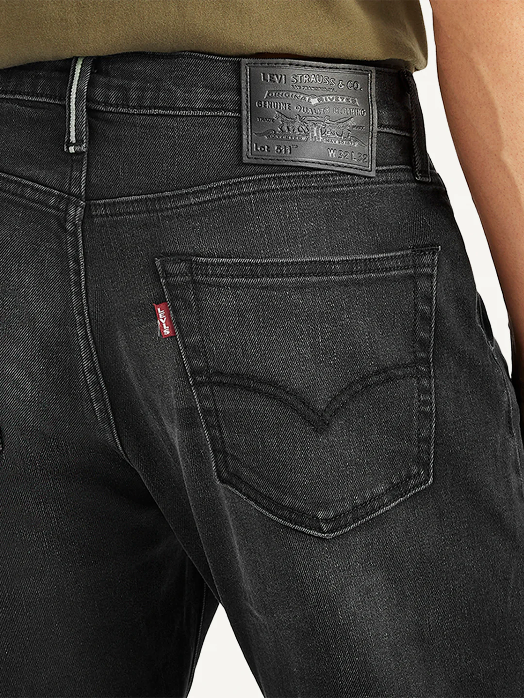 Men's 511 Grey Slim Fit Mid Rise Jeans - Image 6
