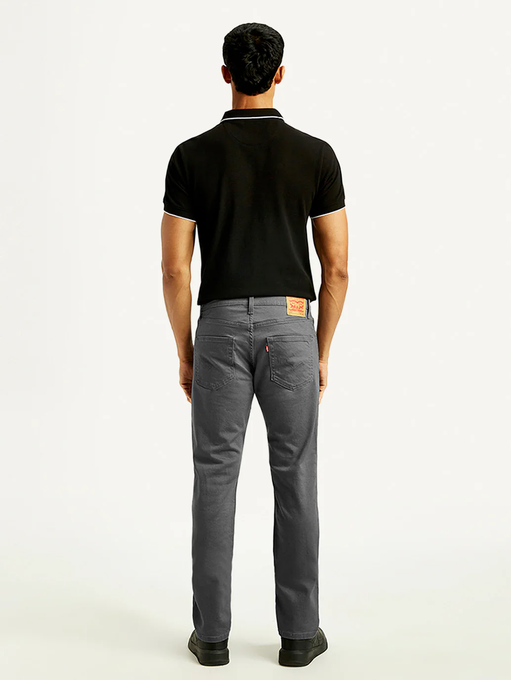 Men's 511 Charcoal Grey Overdyed Slim Fit Mid Rise Jeans - Image 3