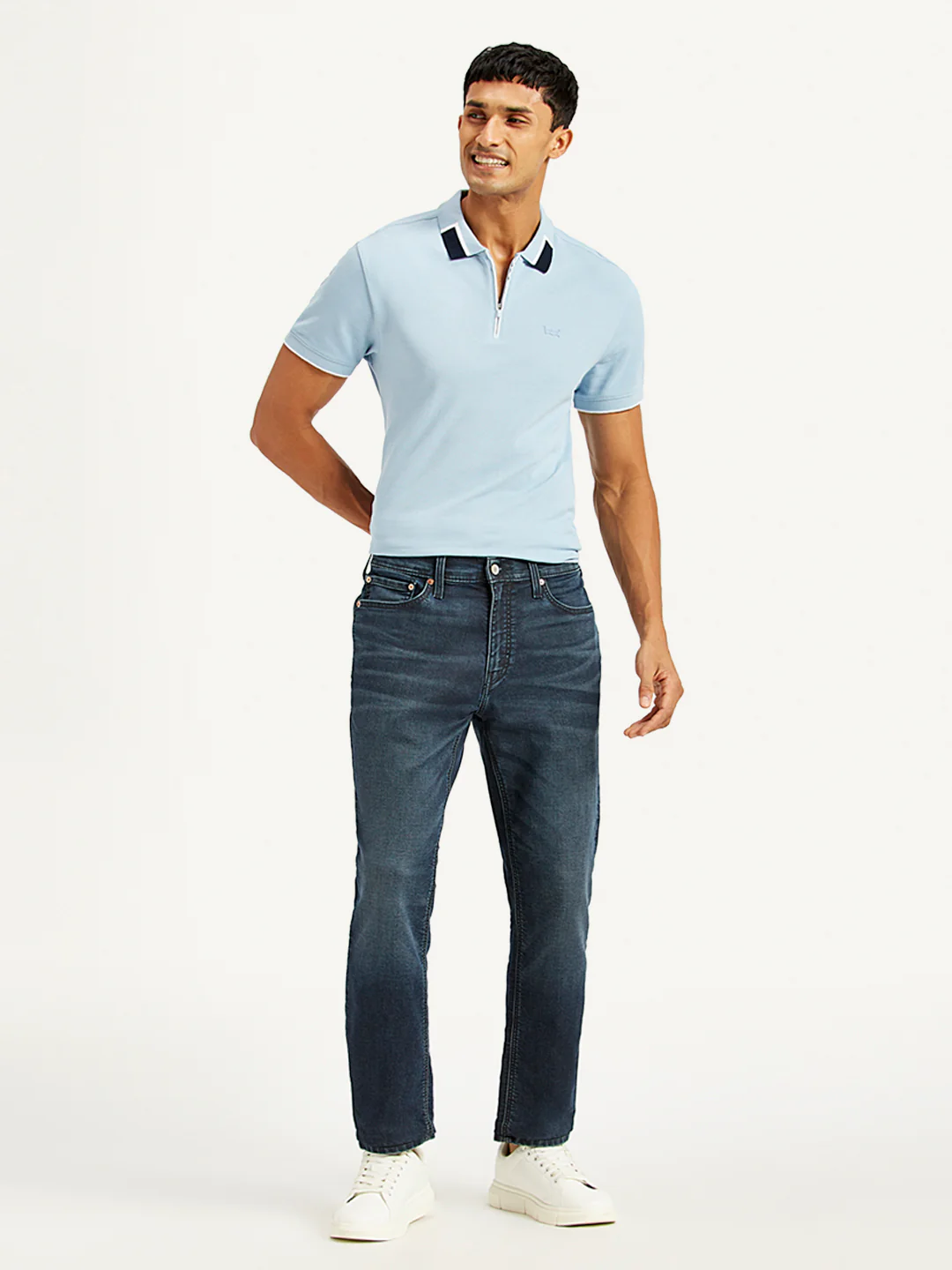 Men's 511 Dark Blue Slim Fit Mid Rise Jeans