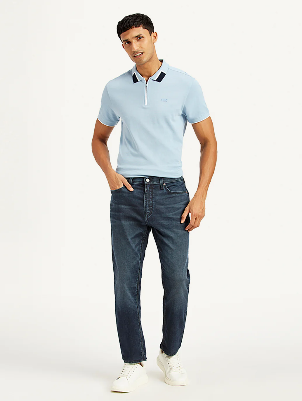 Men's 511 Dark Blue Slim Fit Mid Rise Jeans - Image 2