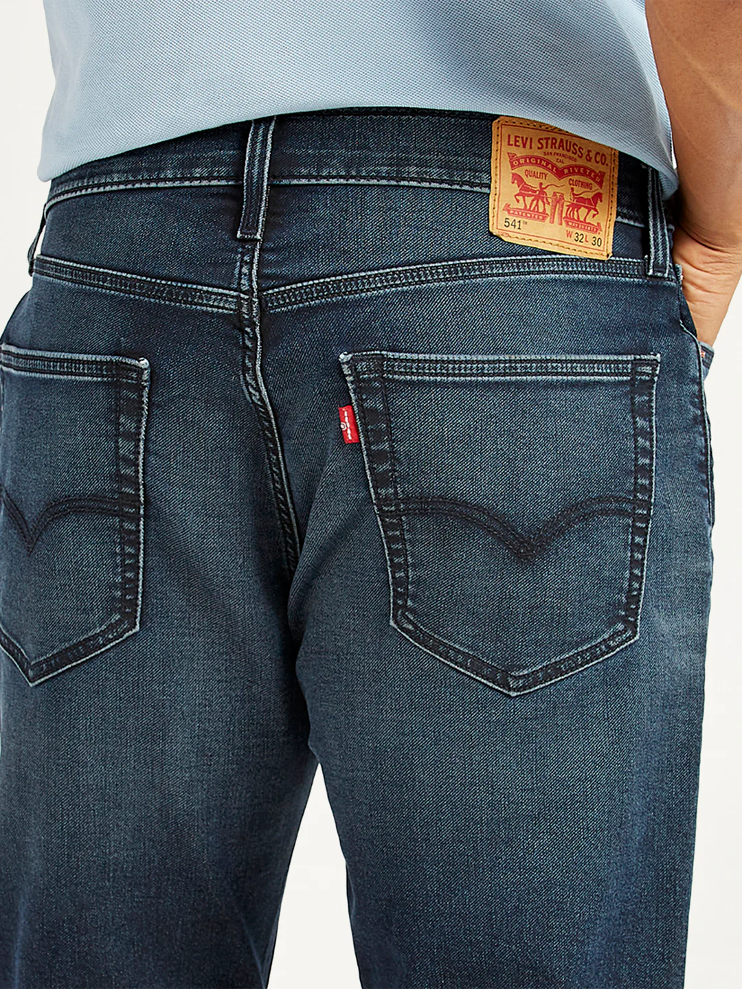 Men's 511 Dark Blue Slim Fit Mid Rise Jeans - Image 5