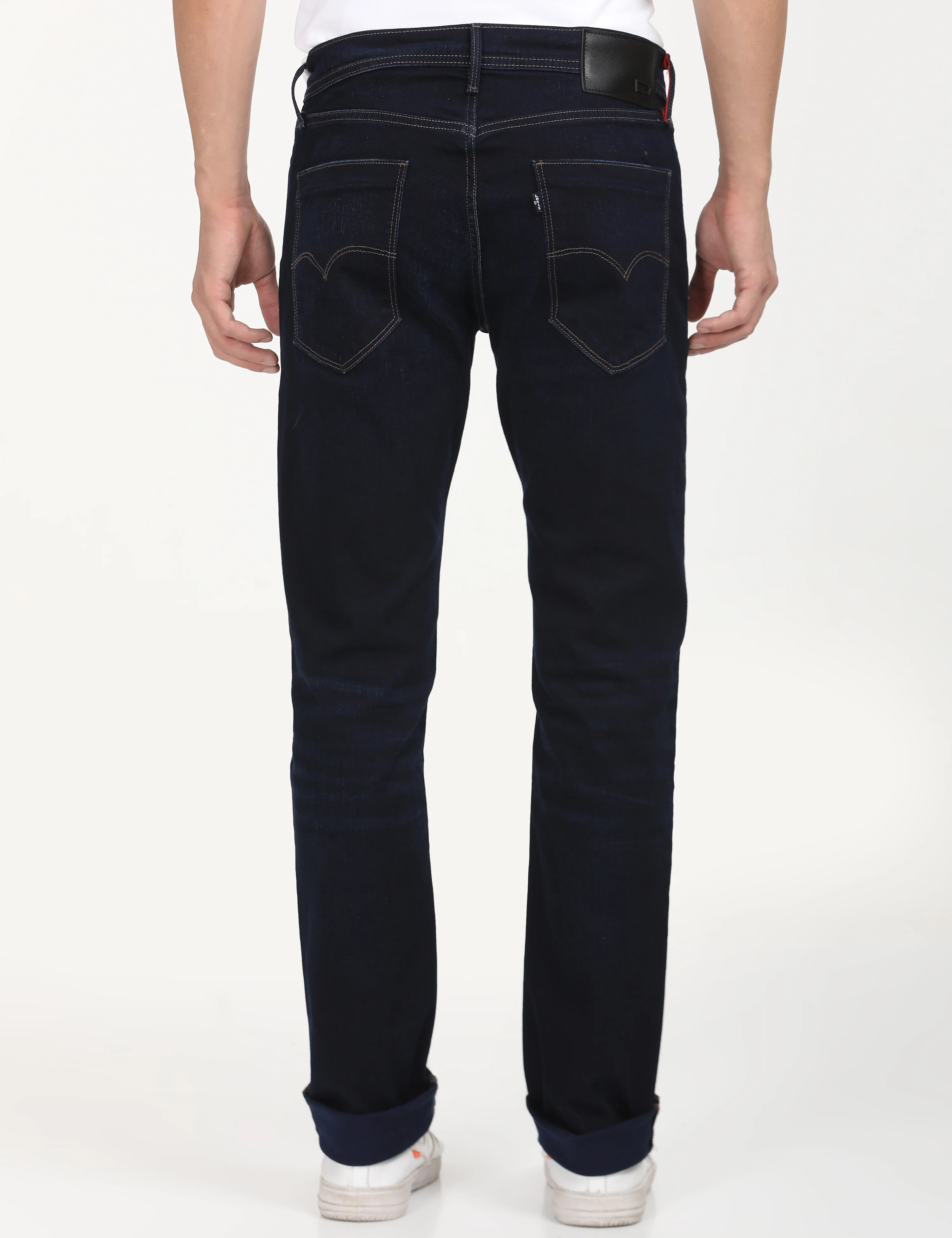 Men's Redloop 511 Dark Blue Slim Fit Mid Rise Jeans - Image 3
