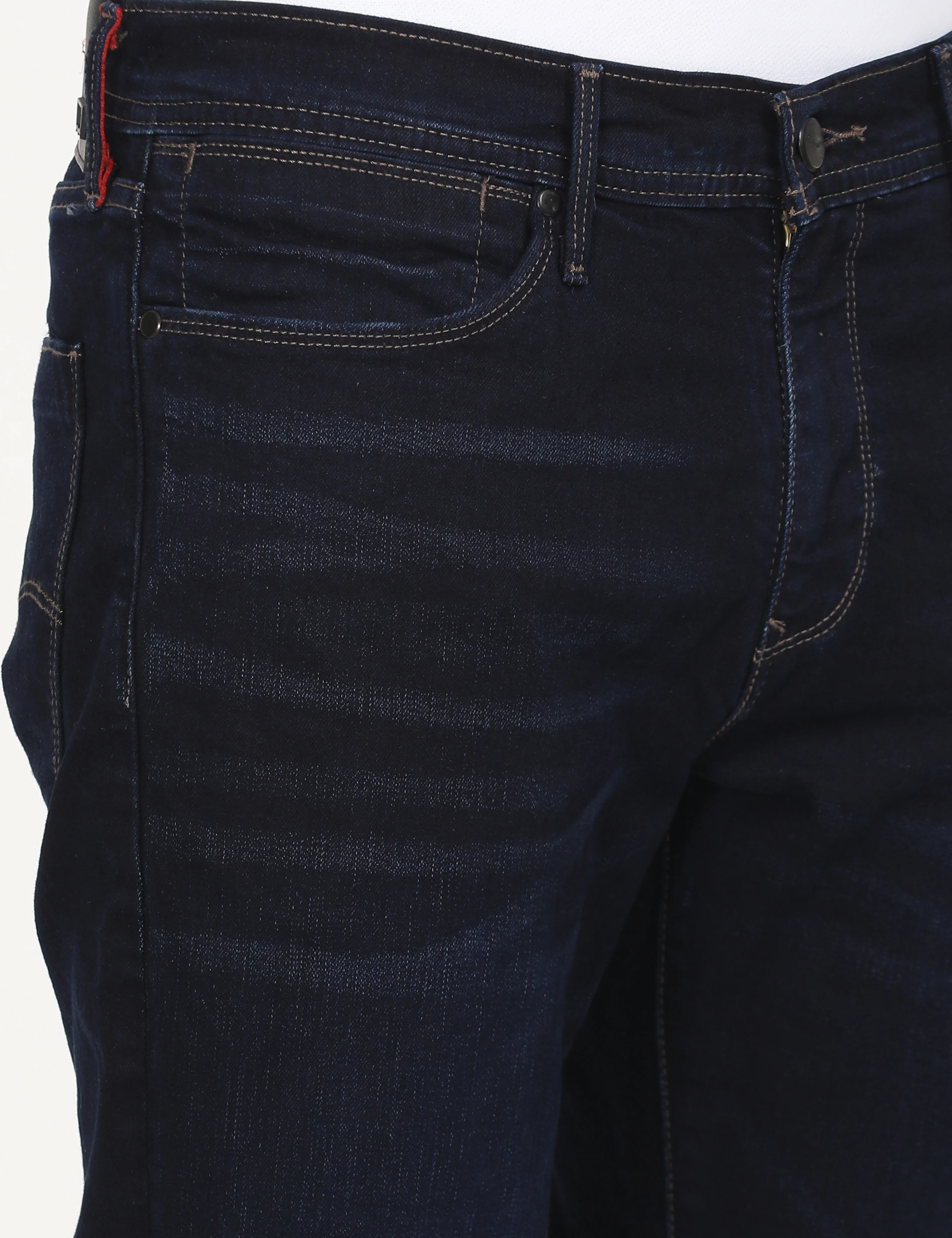 Men's Redloop 511 Dark Blue Slim Fit Mid Rise Jeans - Image 6