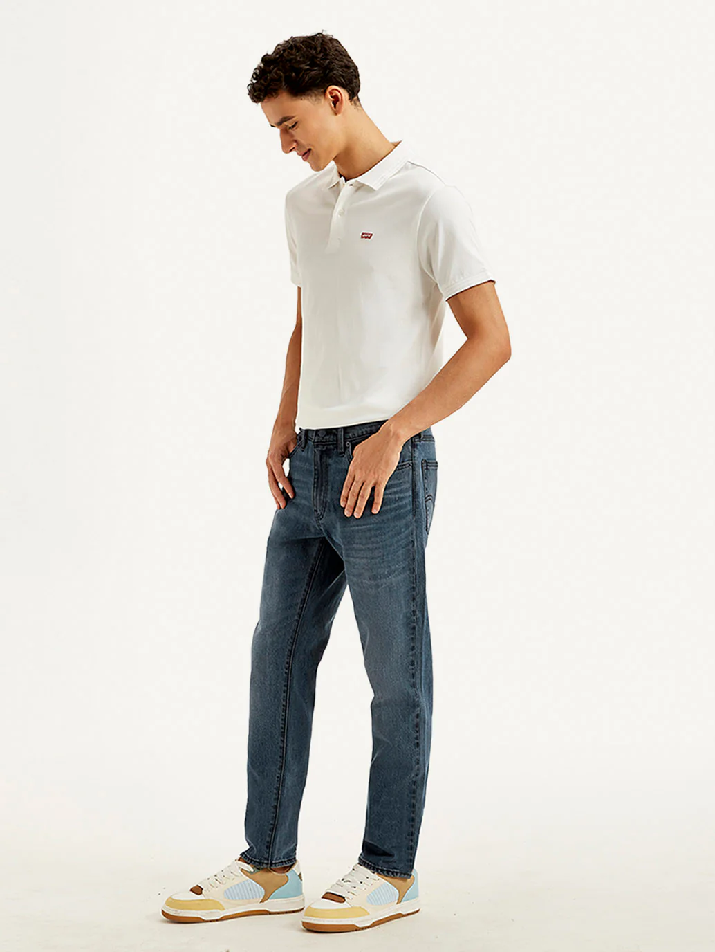 Men's 511 Blue Slim Fit Mid Rise Jeans - Image 6