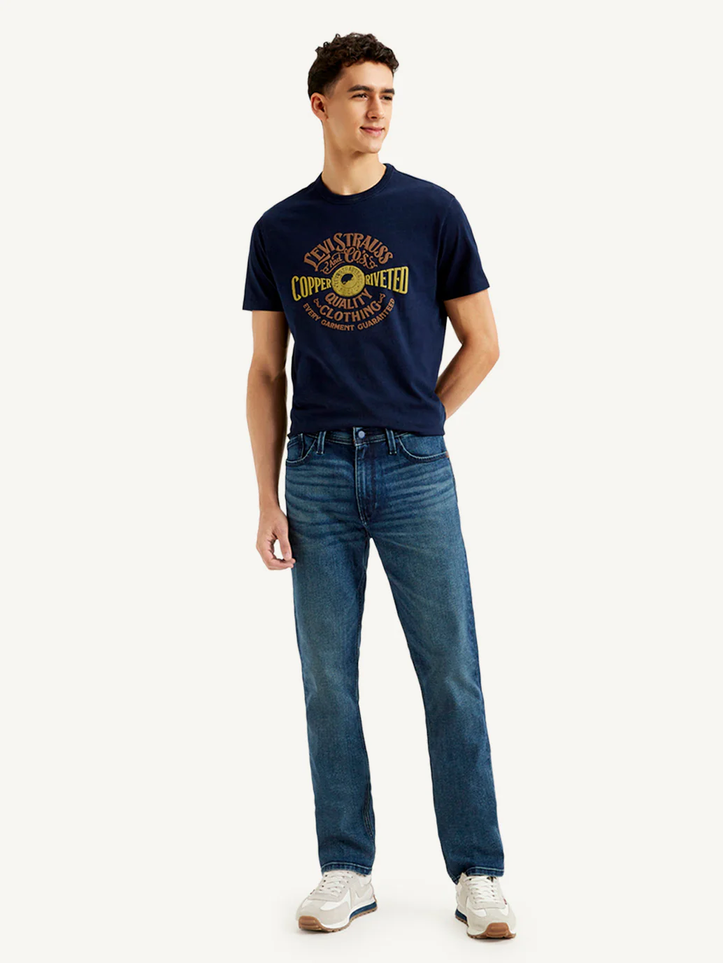 Men's 511 Dark Blue Slim Fit Mid Rise Jeans - Image 2