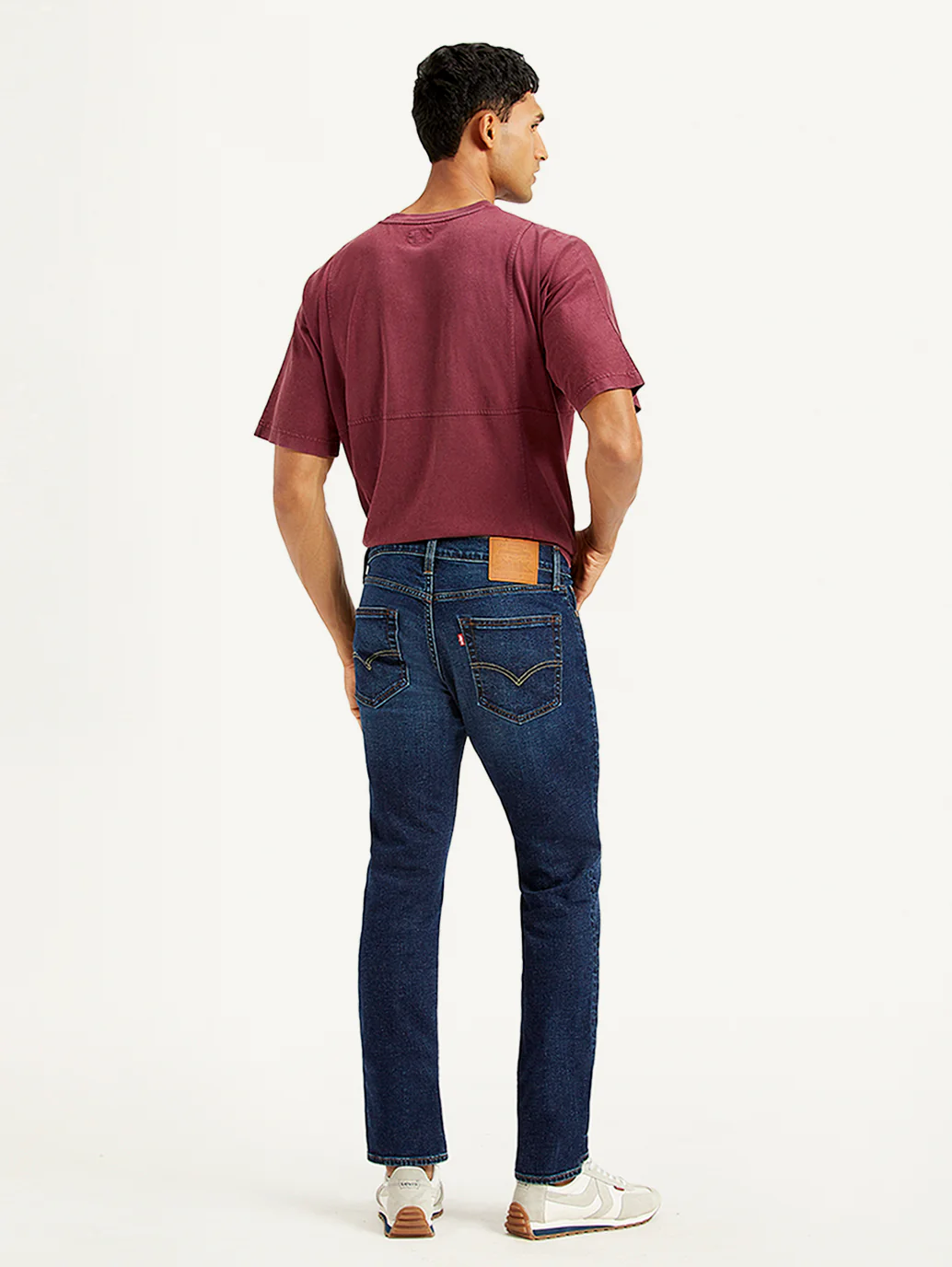 Men's 511 Dark Blue Slim Fit Mid Rise Jeans - Image 3
