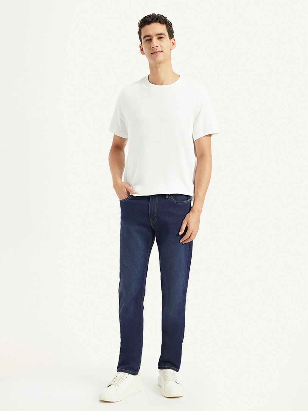 Men's 511 Dark Blue Slim Fit Mid Rise Jeans - Image 2