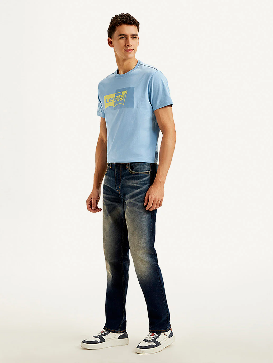 Men's 511 Blue Slim Fit Mid Rise Jeans - Image 6