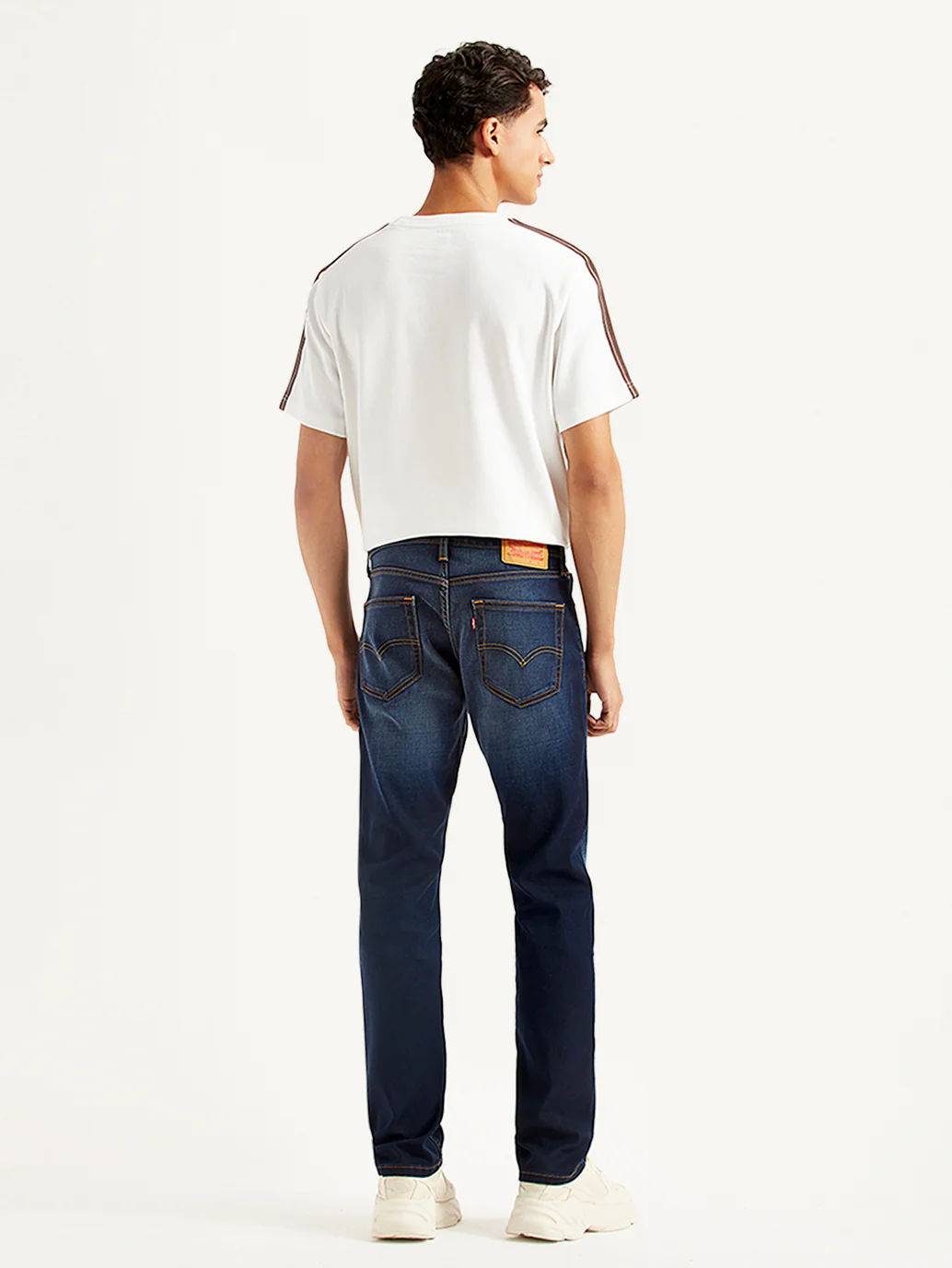 Men's 511 Dark Blue Slim Fit Mid Rise Jeans - Image 3