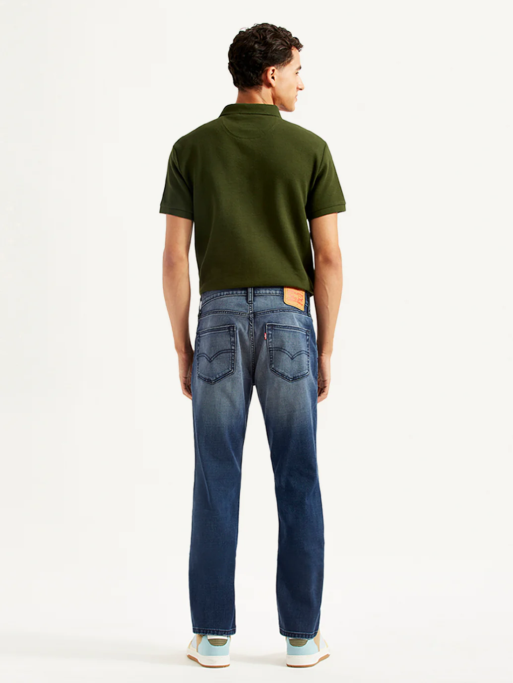 Men's 511 Dark Blue Slim Fit Mid Rise Jeans - Image 3