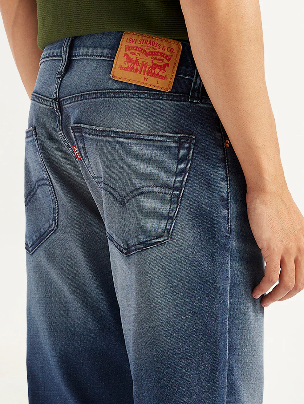 Men's 511 Dark Blue Slim Fit Mid Rise Jeans - Image 5