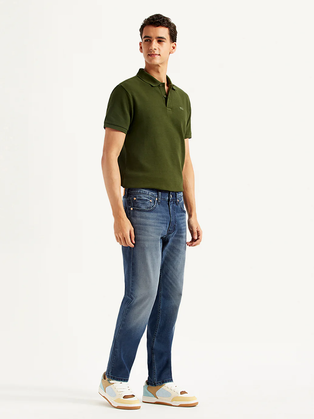 Men's 511 Dark Blue Slim Fit Mid Rise Jeans - Image 6