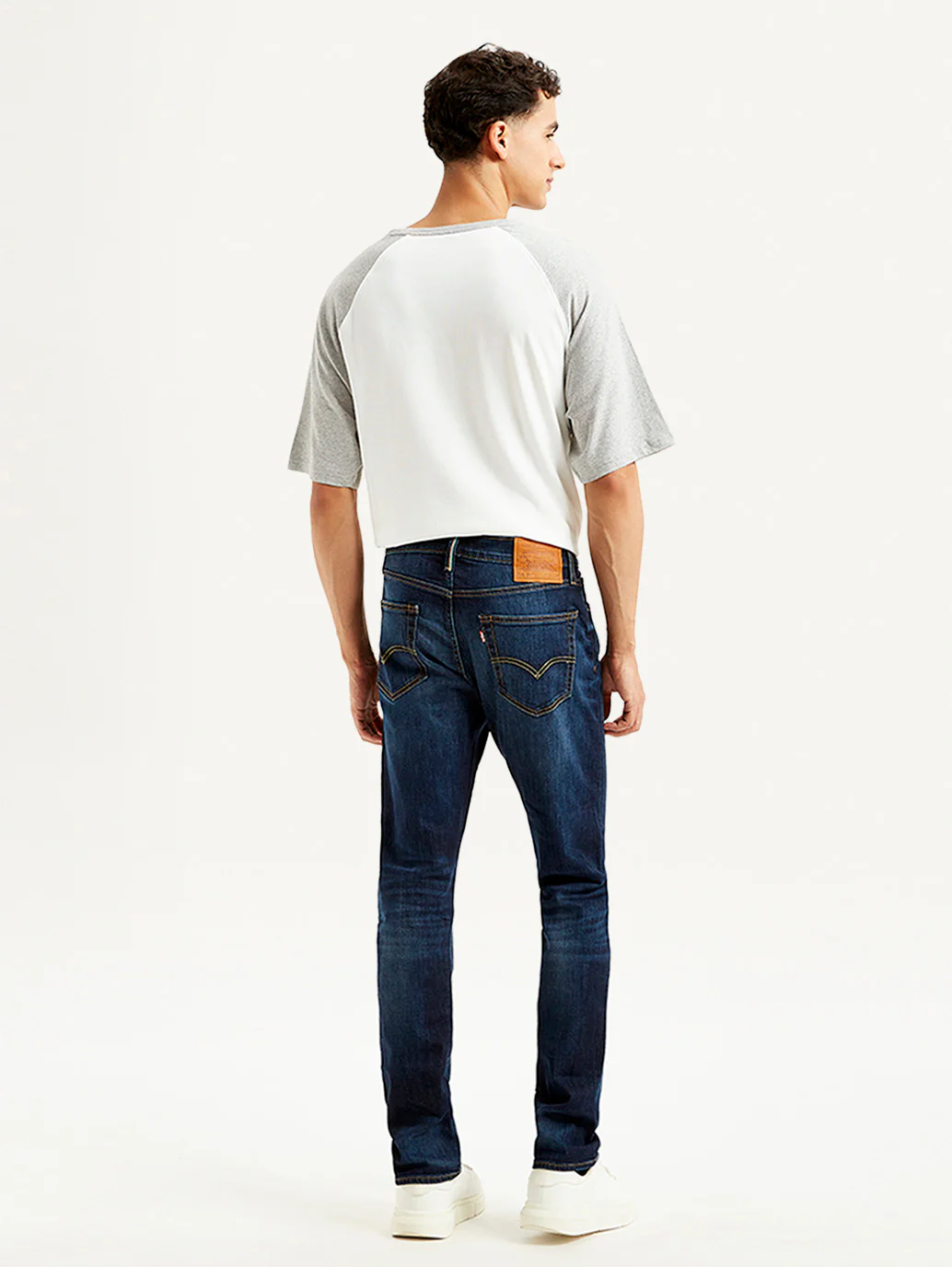 Men's 511 Dark Blue Slim Fit Mid Rise Jeans - Image 3