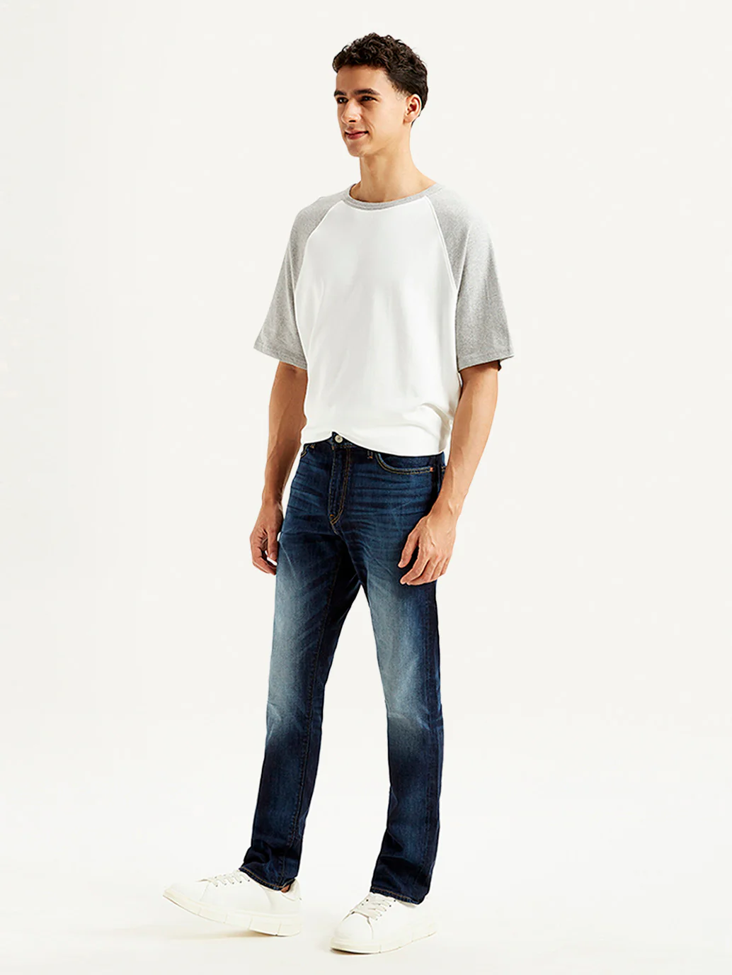 Men's 511 Dark Blue Slim Fit Mid Rise Jeans - Image 6