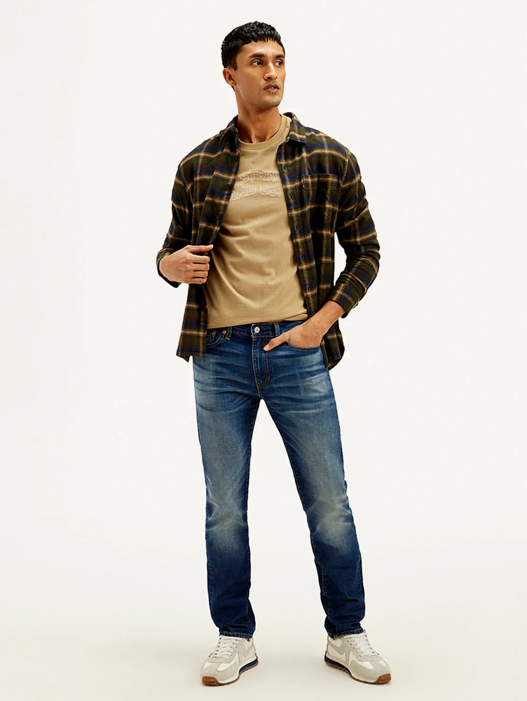 Men's 511 Dark Blue Slim Fit Mid Rise Jeans