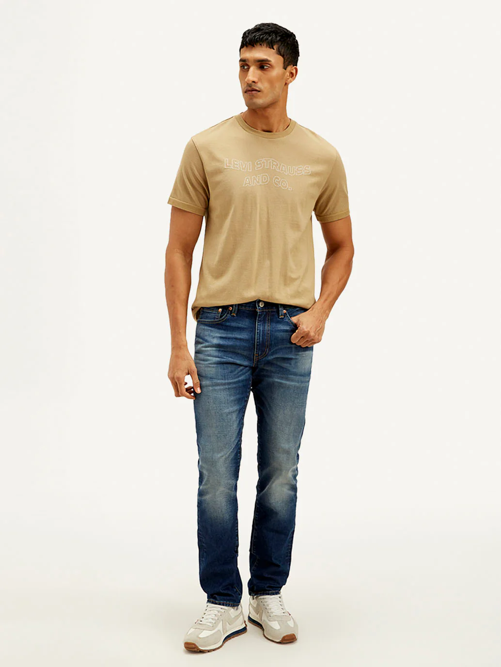Men's 511 Dark Blue Slim Fit Mid Rise Jeans - Image 2