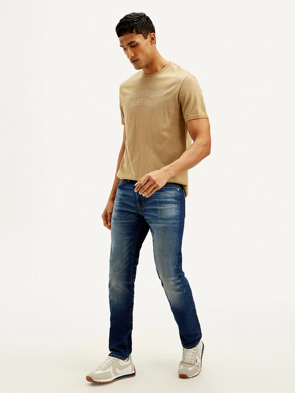 Men's 511 Dark Blue Slim Fit Mid Rise Jeans - Image 6